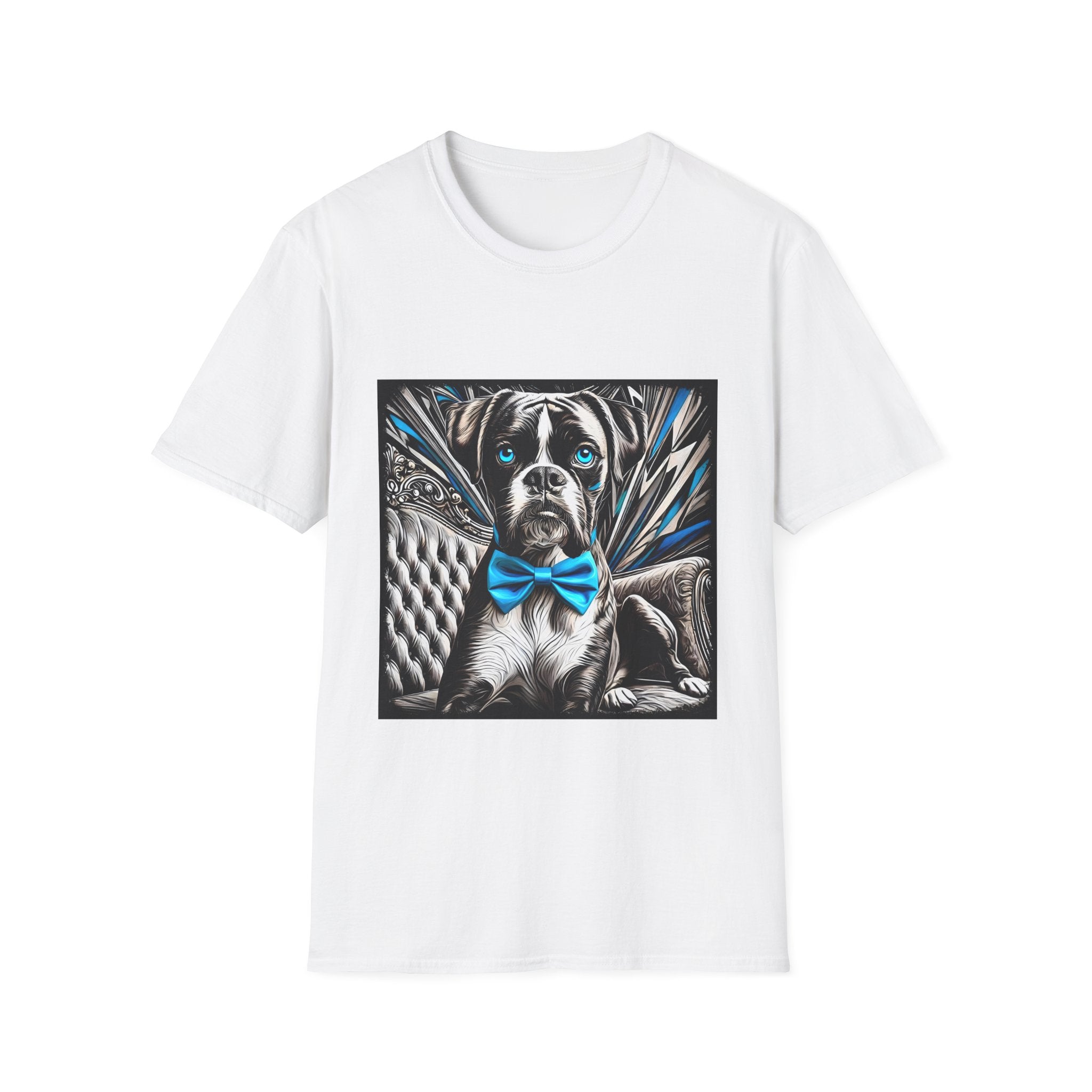Boxer B&W Bold Blue Eyes | Unisex Dog T-Shirt