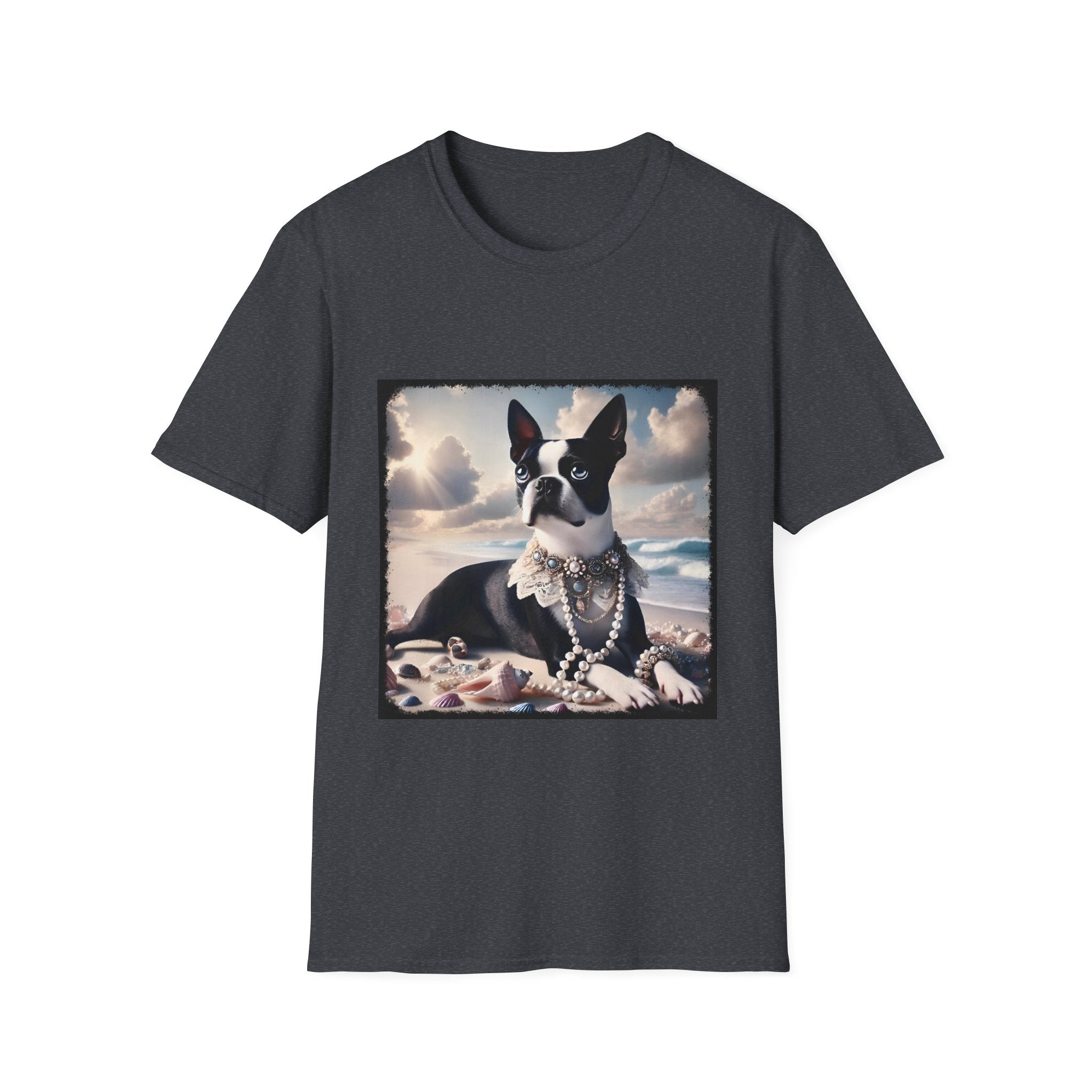 Boston Terrier Seashell Sweetie | Unisex Dog T-Shirt