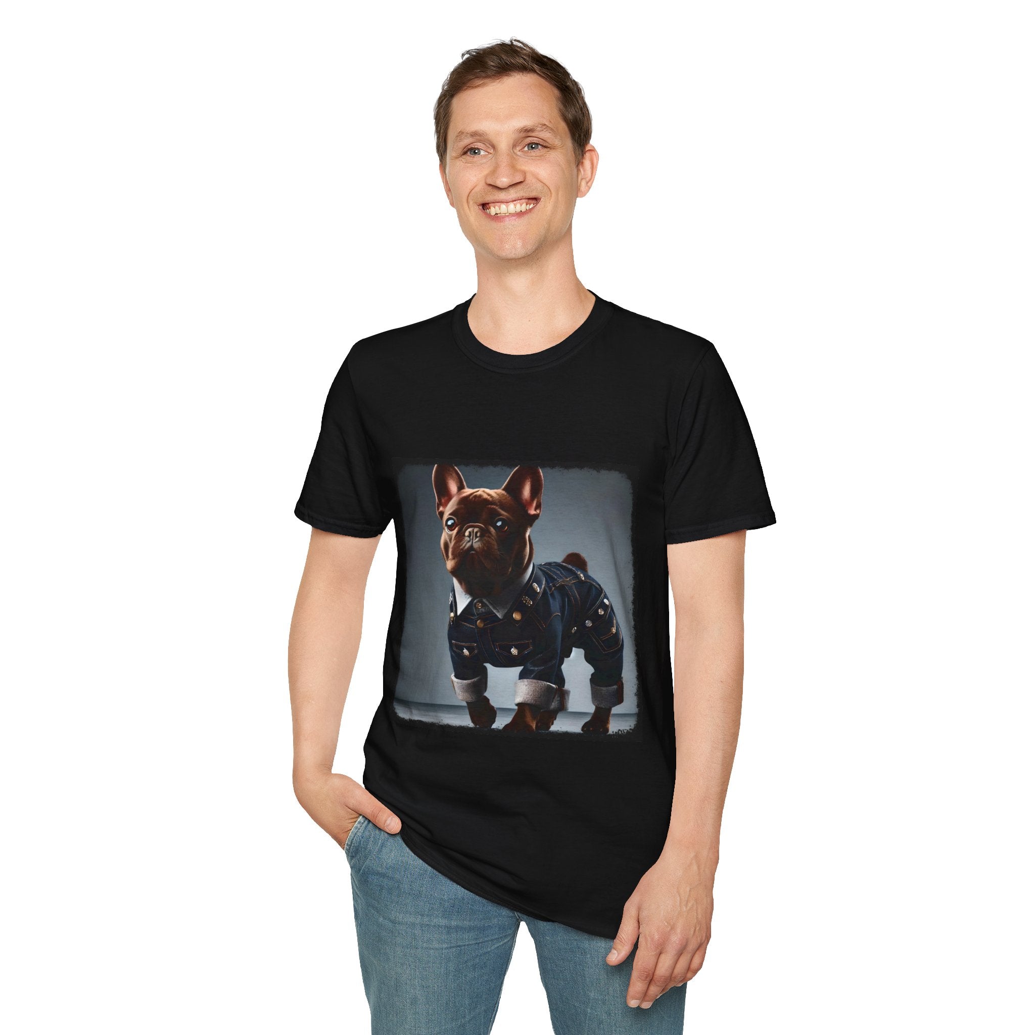 French Bulldog Denim Doll | Unisex Dog T-Shirt