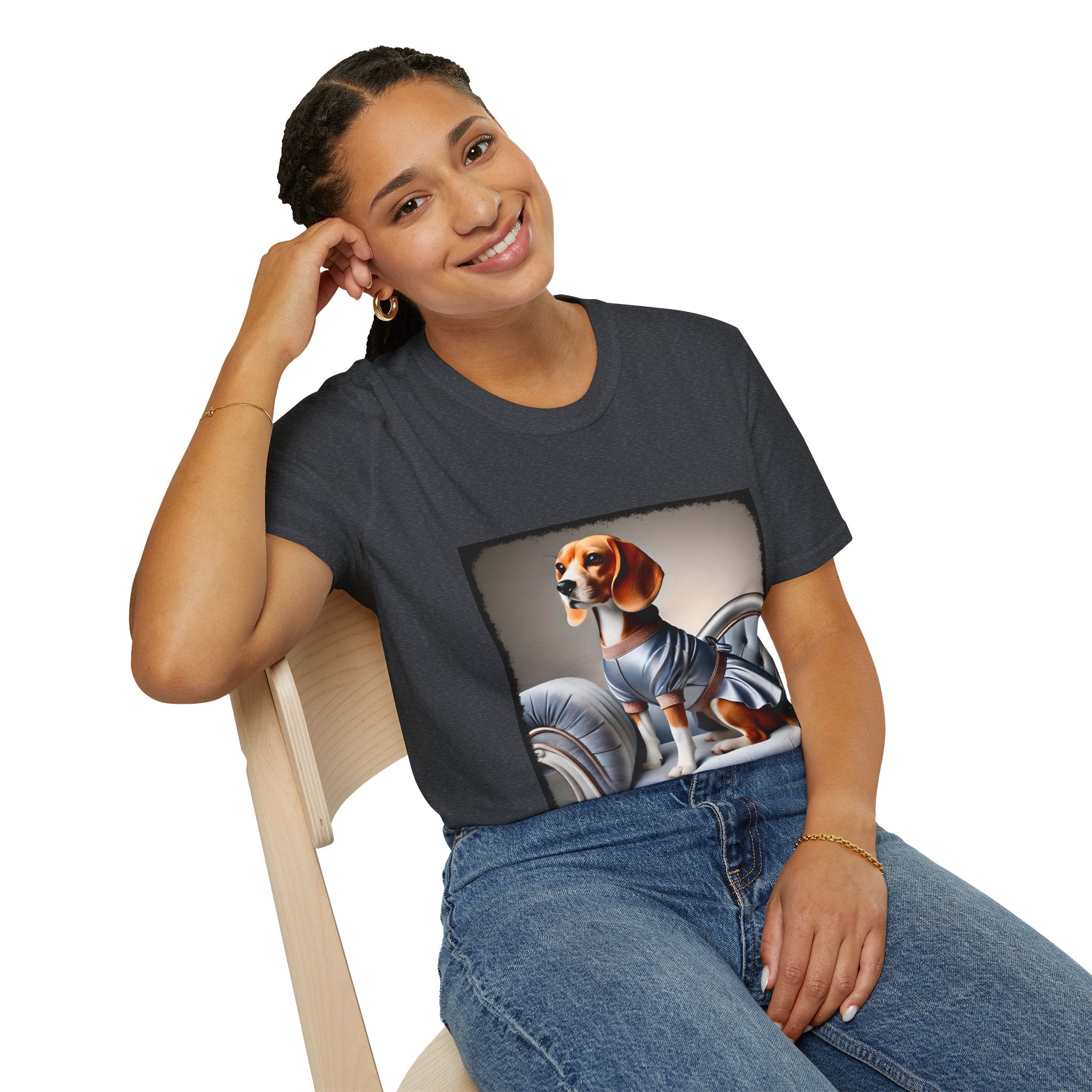 Beagle Satin Seductress | Unisex Dog T-Shirt
