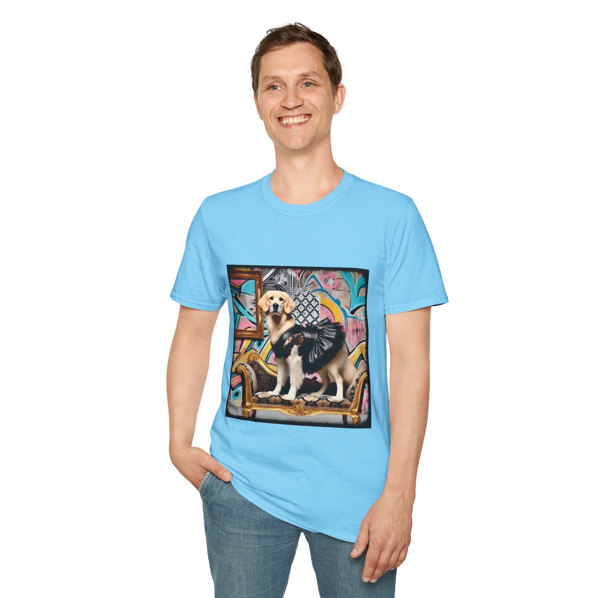 Golden Retriever Urban Chic | Unisex Dog T-Shirt