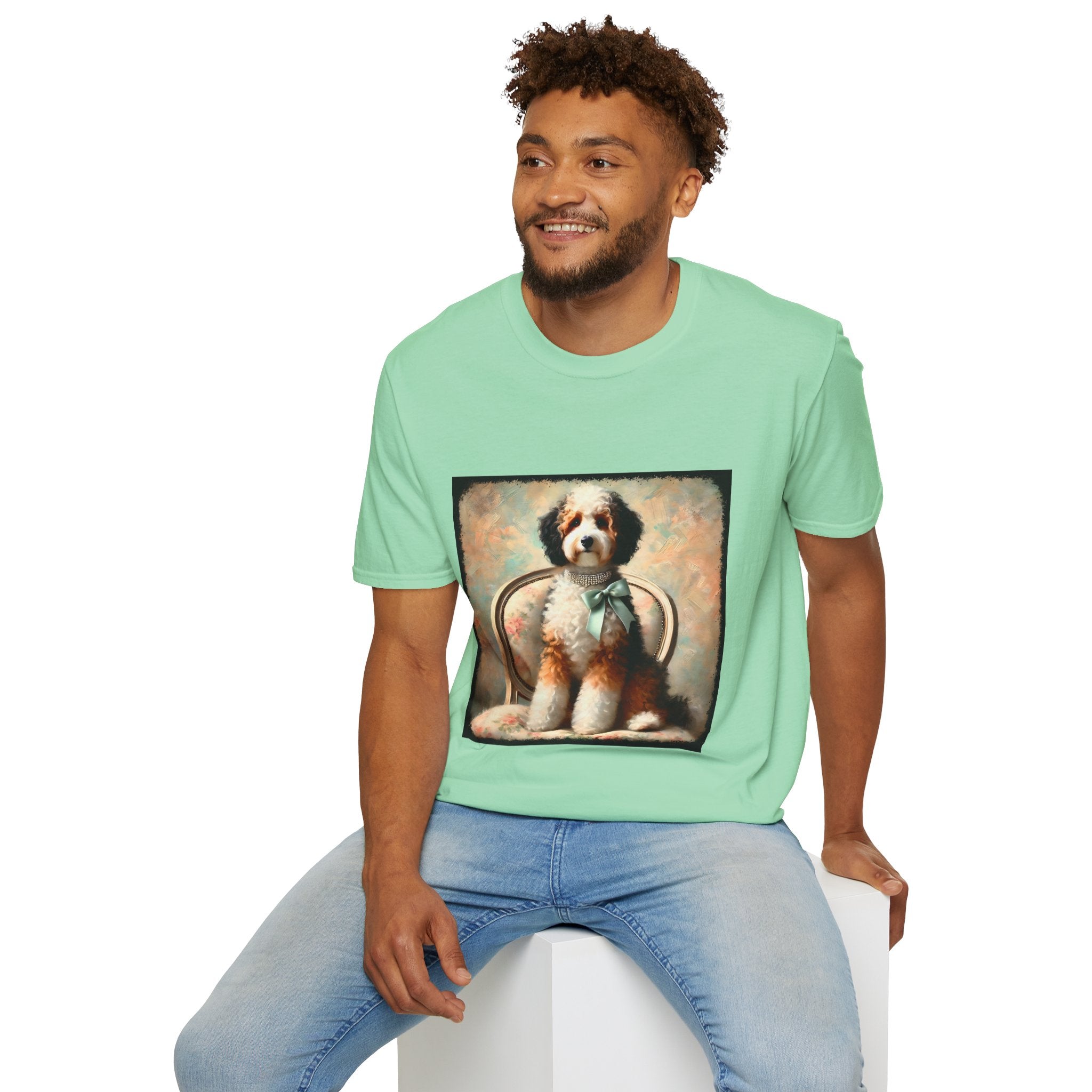 Bernedoodle Poised Classic | Unisex Dog T-Shirt