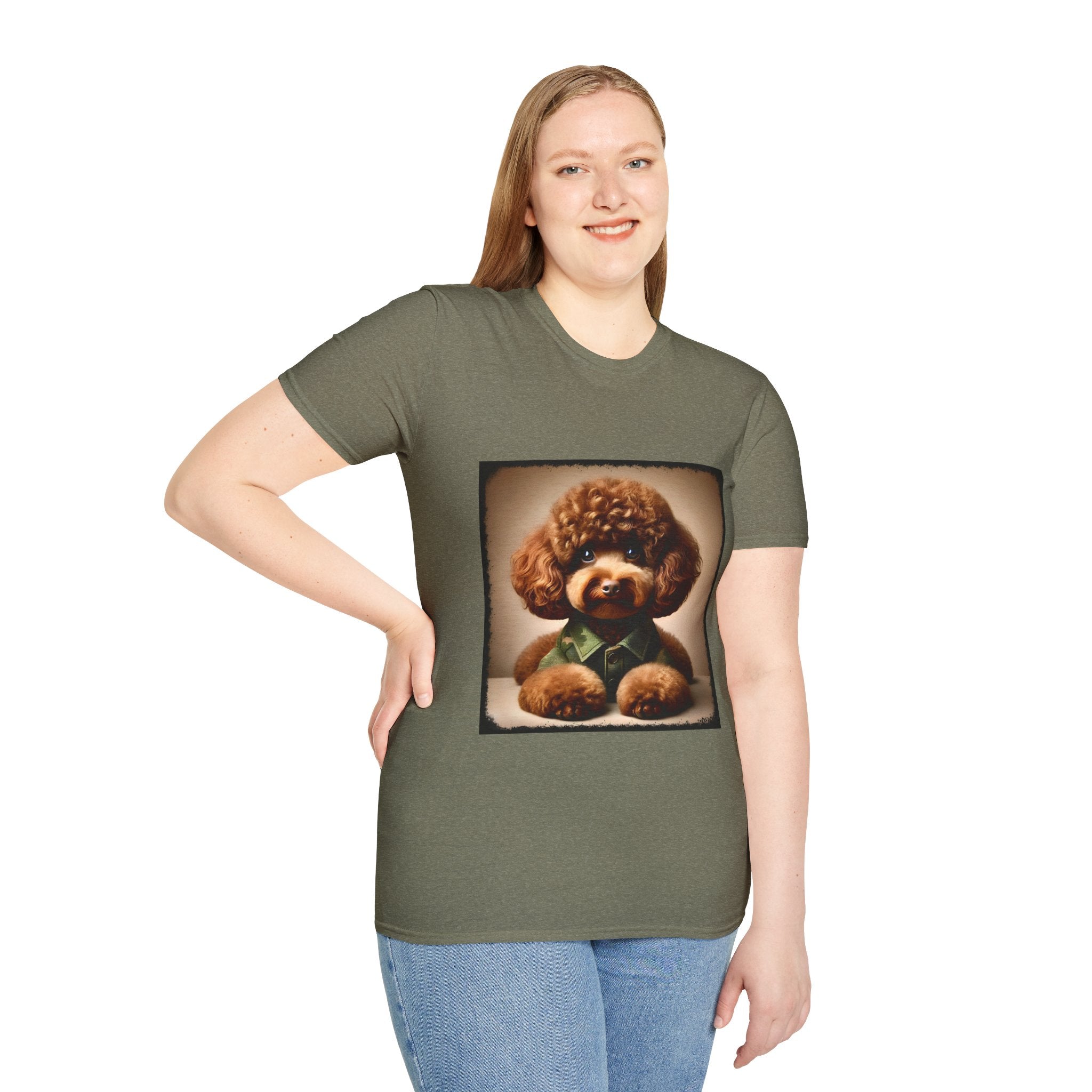 Poodle Beary Camo | Unisex Dog T-Shirt