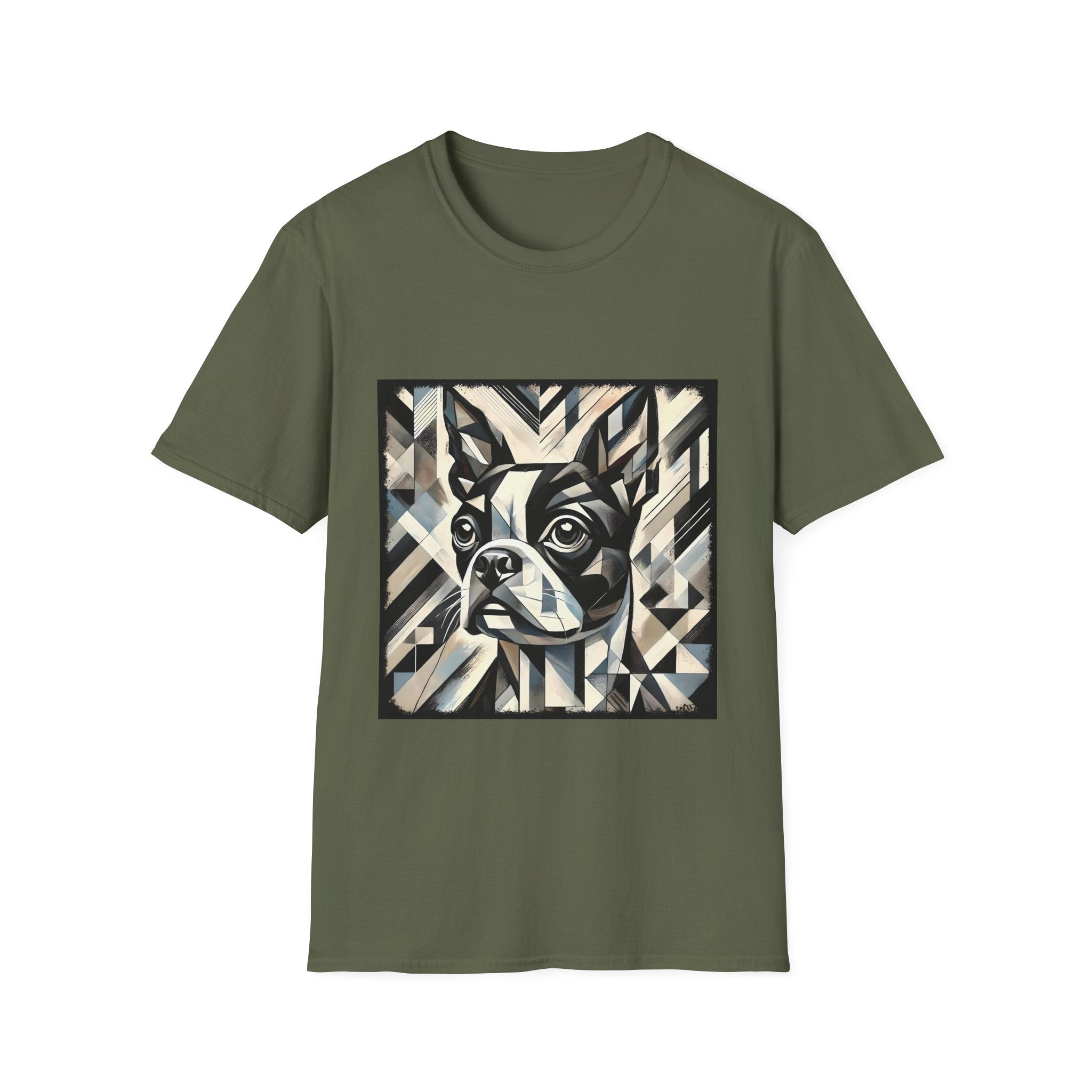 Boston Terrier Geometric | Unisex Dog T-Shirt