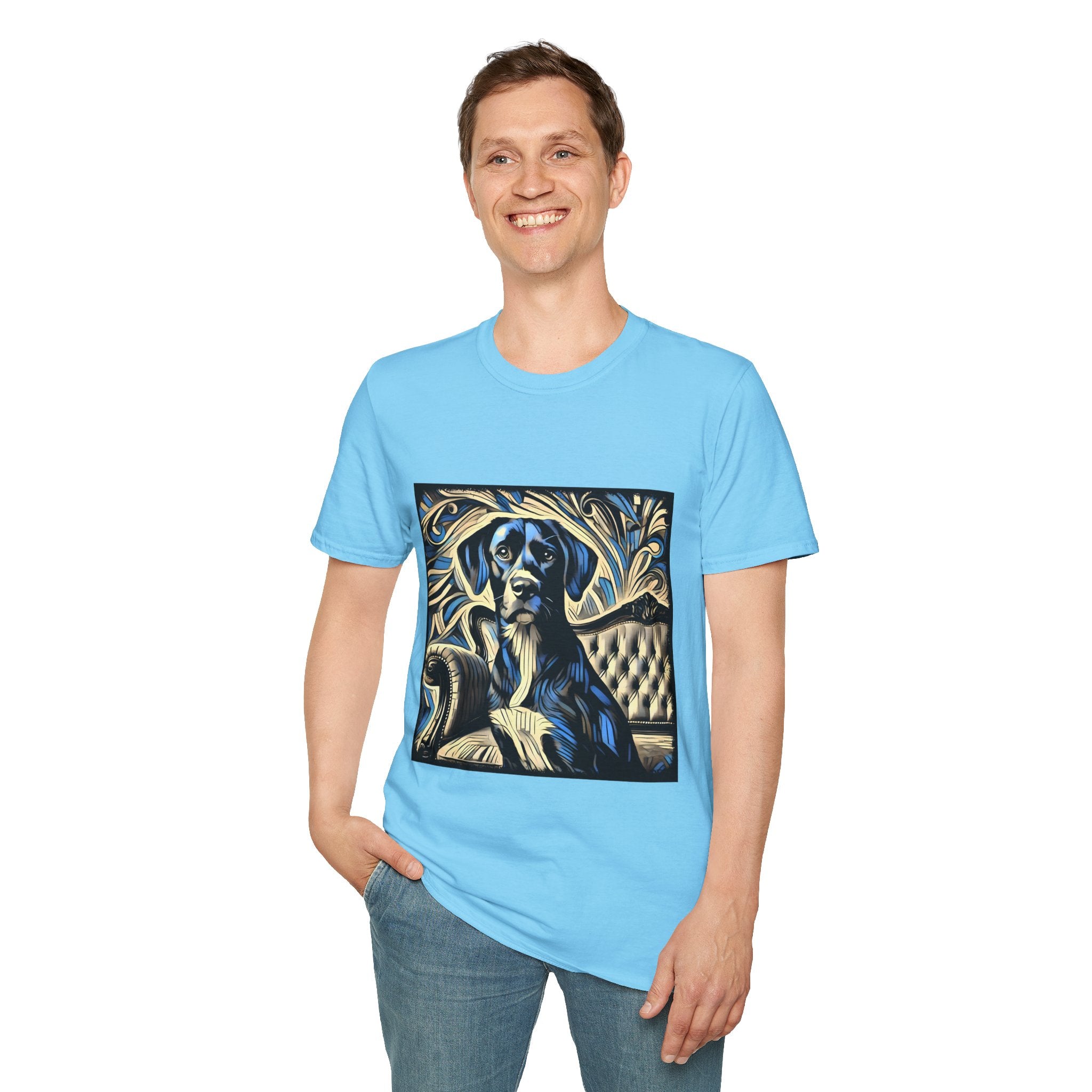 Labrador Retriever Blue Swirl | Unisex Dog T-Shirt
