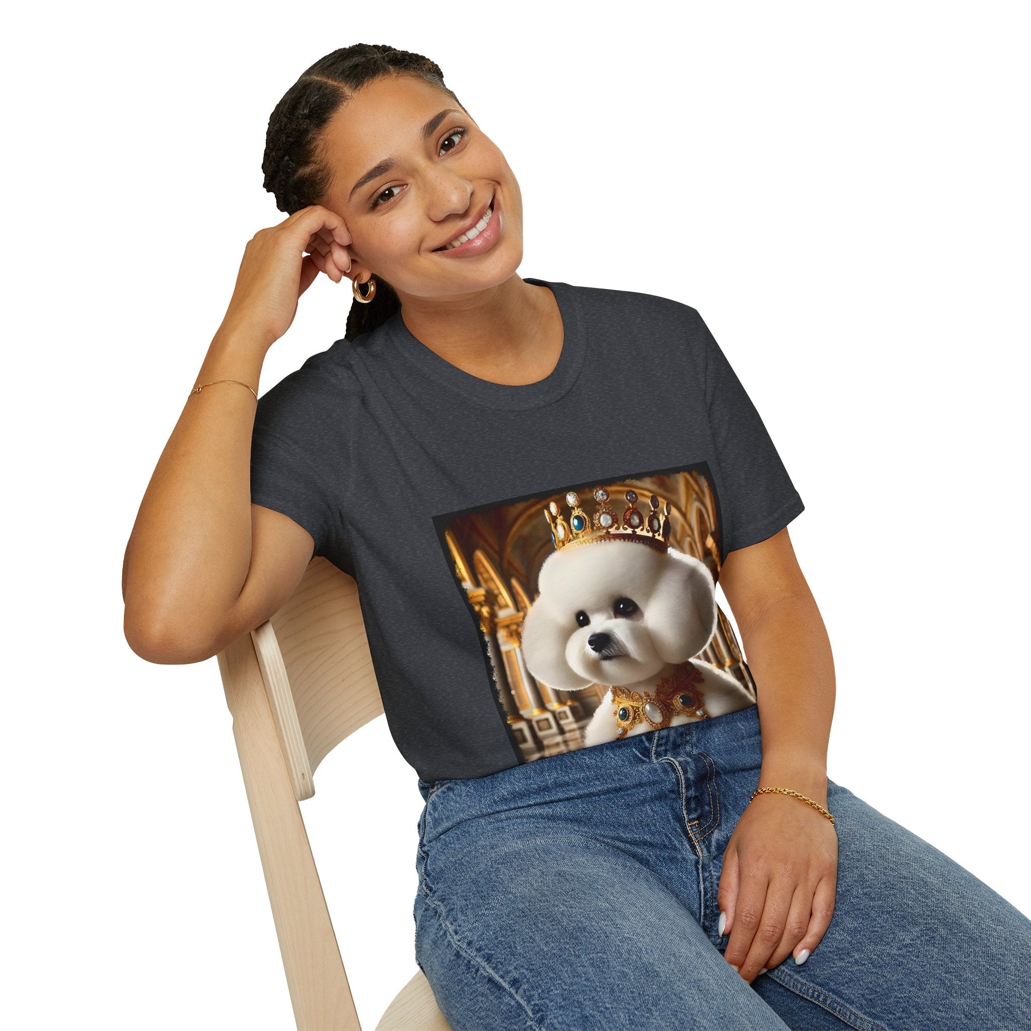 Bichon Frise Mighty Monarch | Unisex Dog T-Shirt