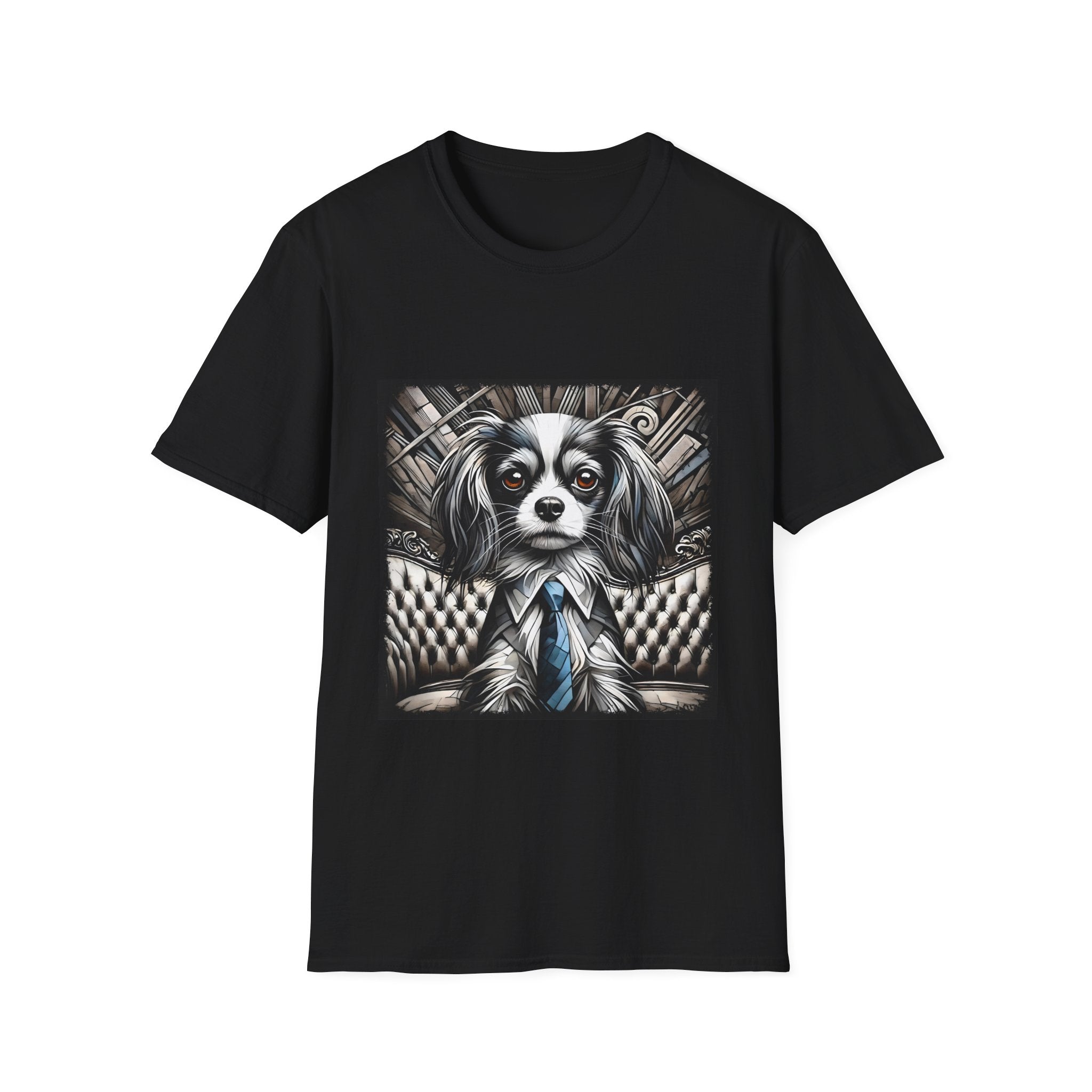 Cavalier King Charles Spaniel B&W Bold Eyes | Unisex Dog T-Shirt