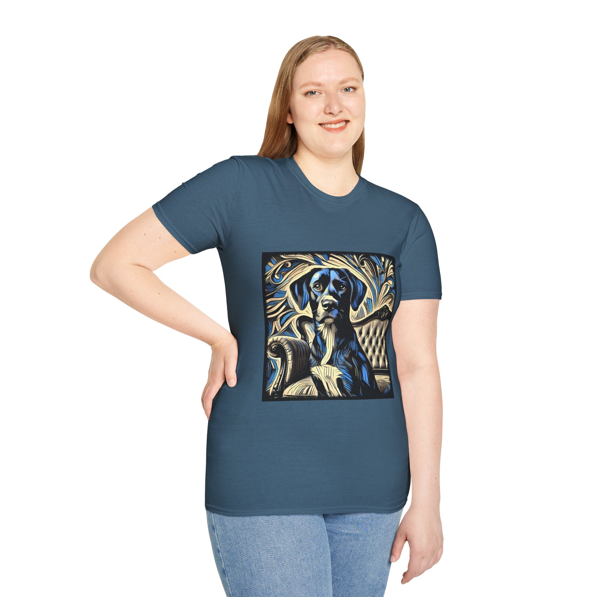 Labrador Retriever Blue Swirl | Unisex Dog T-Shirt