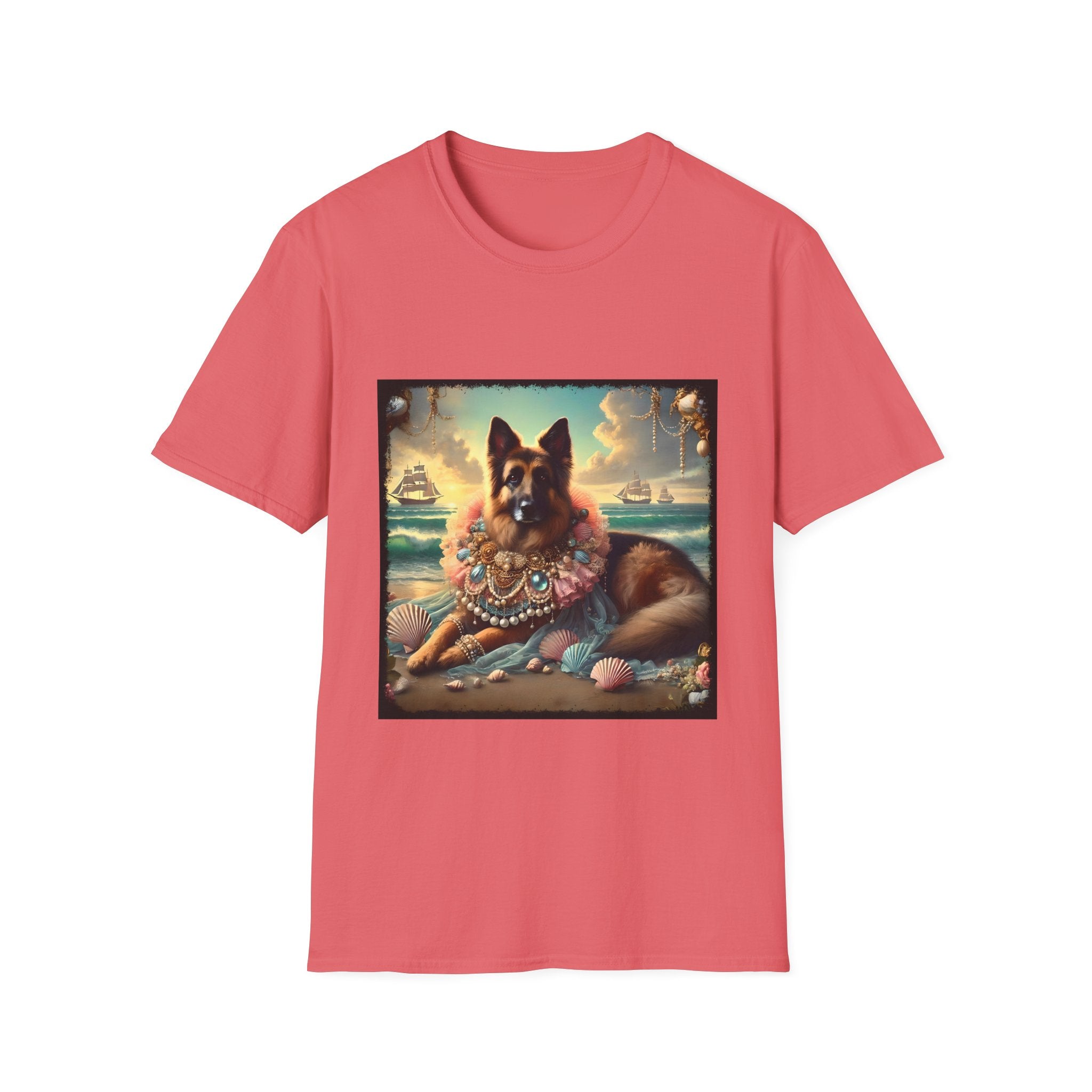 German Shepherd Seashell Siren | Unisex Dog T-Shirt