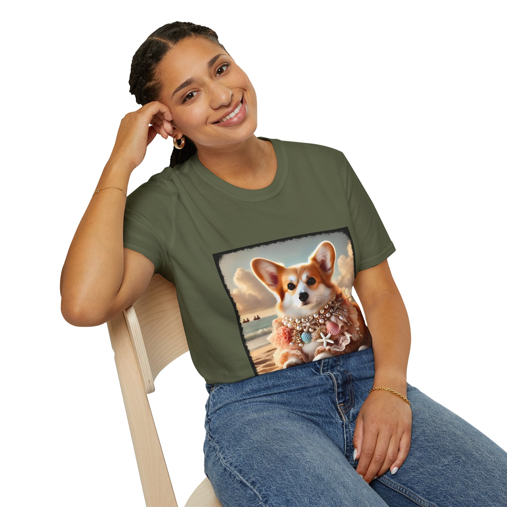 Pembroke Welsh Corgi Ocean Queen | Unisex Dog T-Shirt