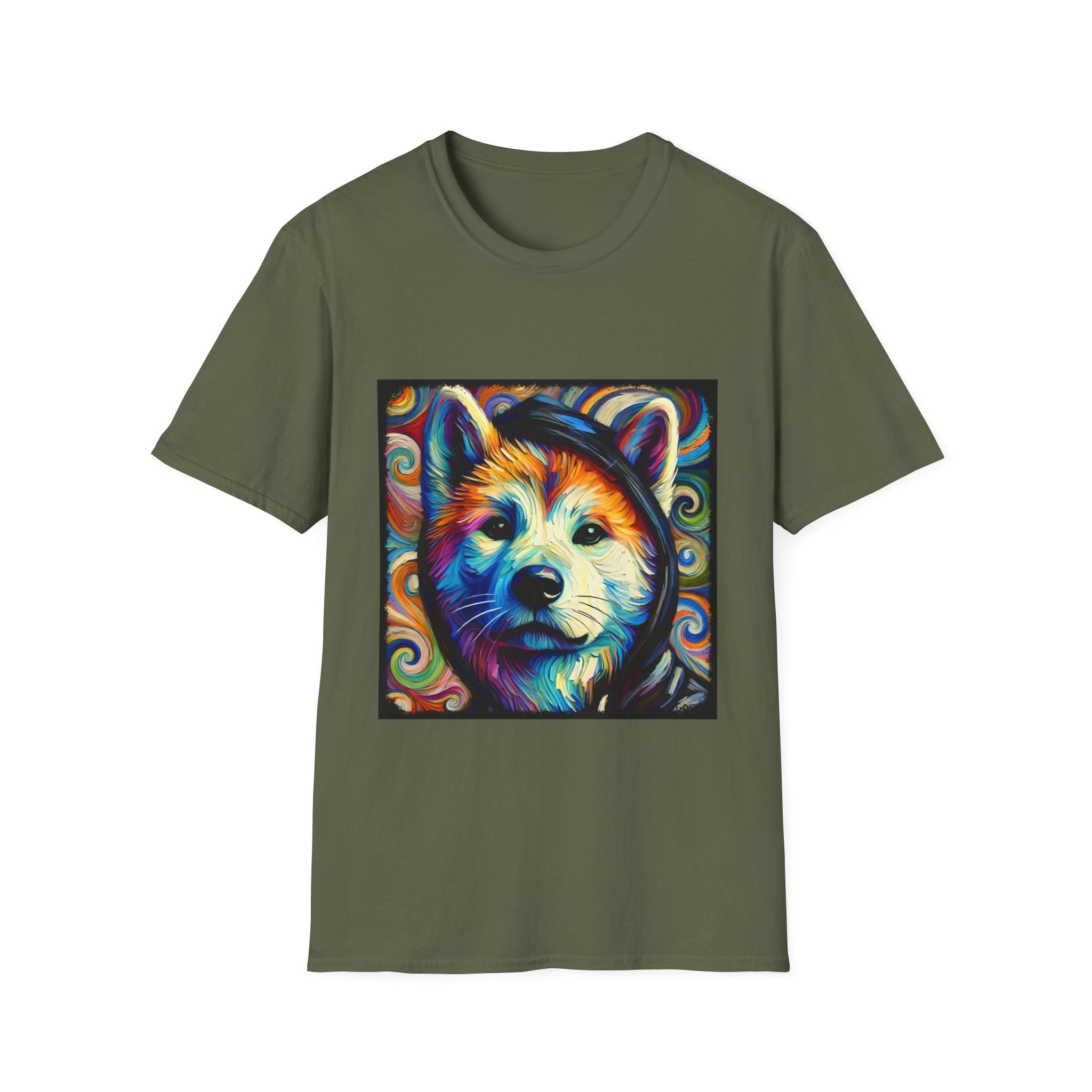 Akita Relaxed Swirl | Unisex Dog T-Shirt