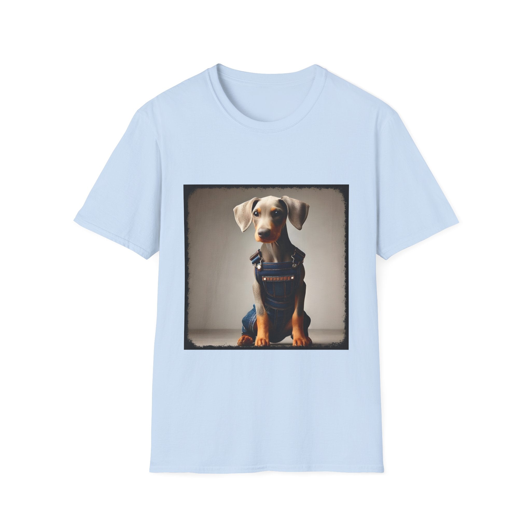 Doberman Pinscher Denim Dawg | Unisex Dog T-Shirt