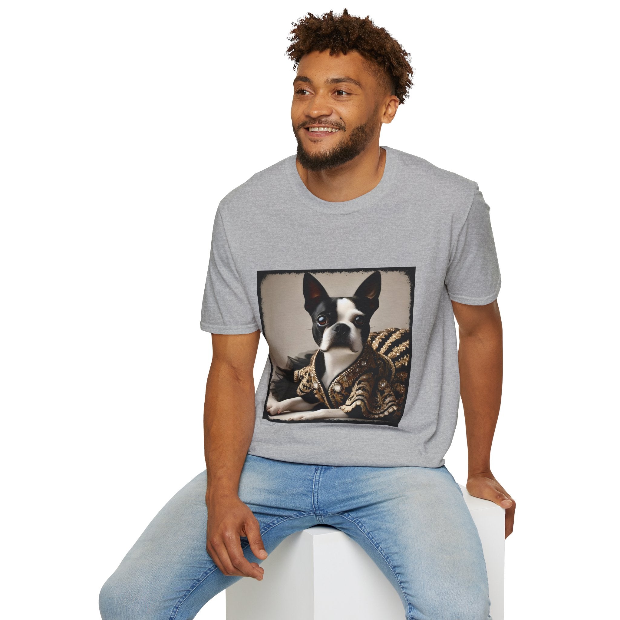 Boston Terrier Brocade Babe | Unisex Dog T-Shirt
