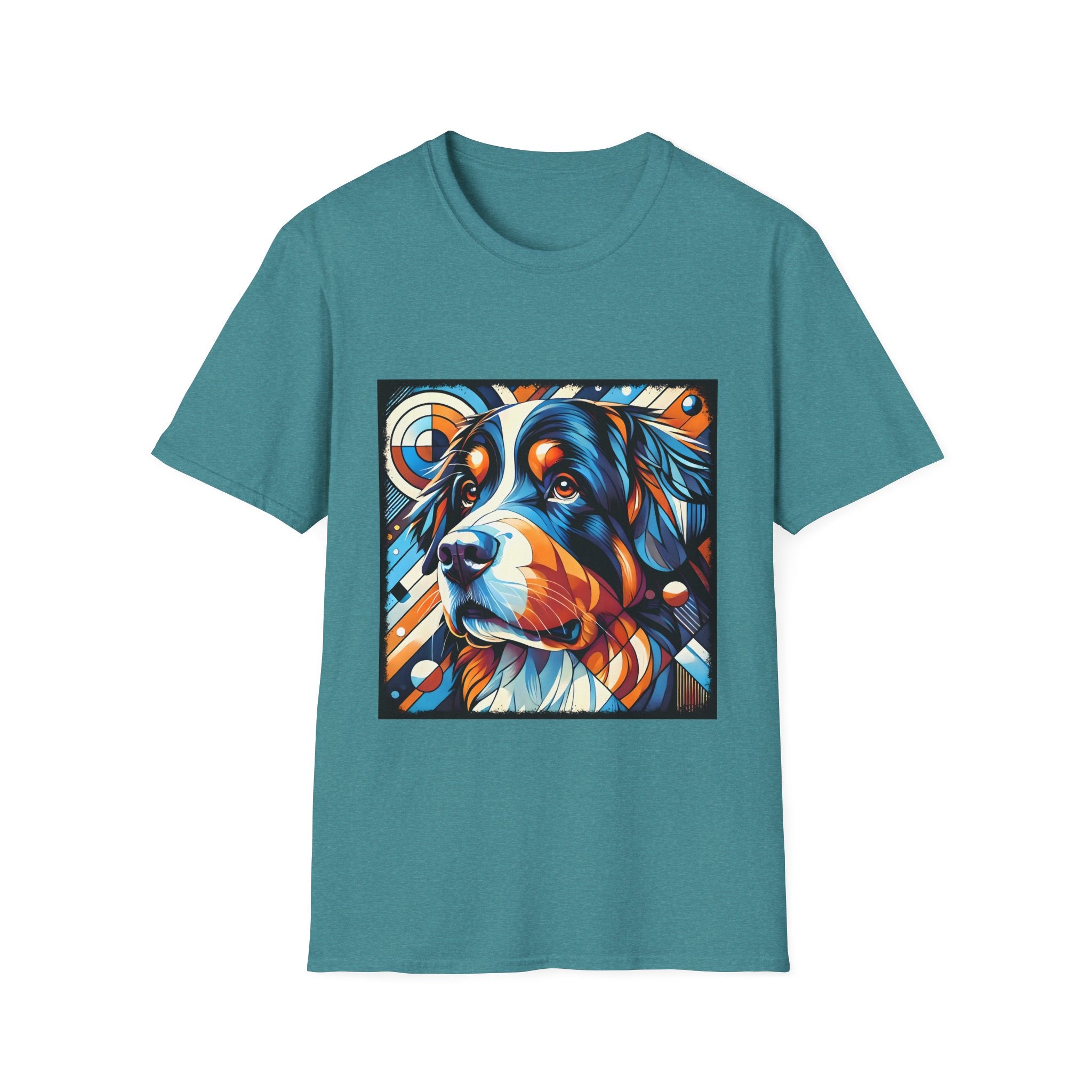 Bernese Mountain Dog Bold Geometric | Unisex Dog T-Shirt
