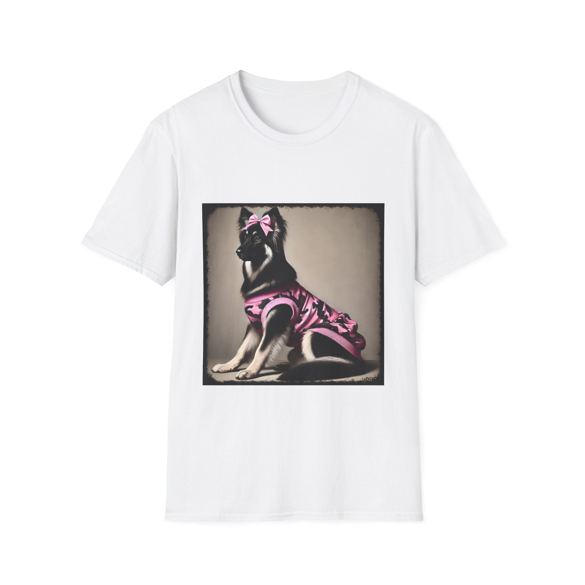 German Shepherd Pink Camo Cutie | Unisex Dog T-Shirt