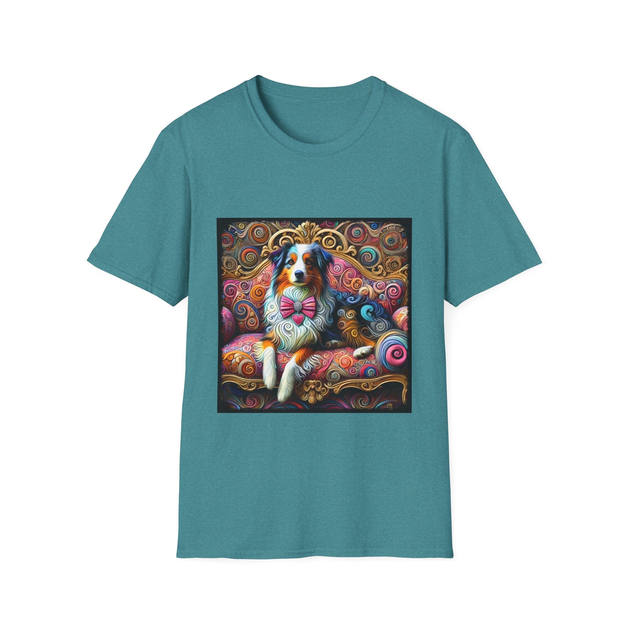 Australian Shepherd Love Swirl | Unisex Dog T-Shirt