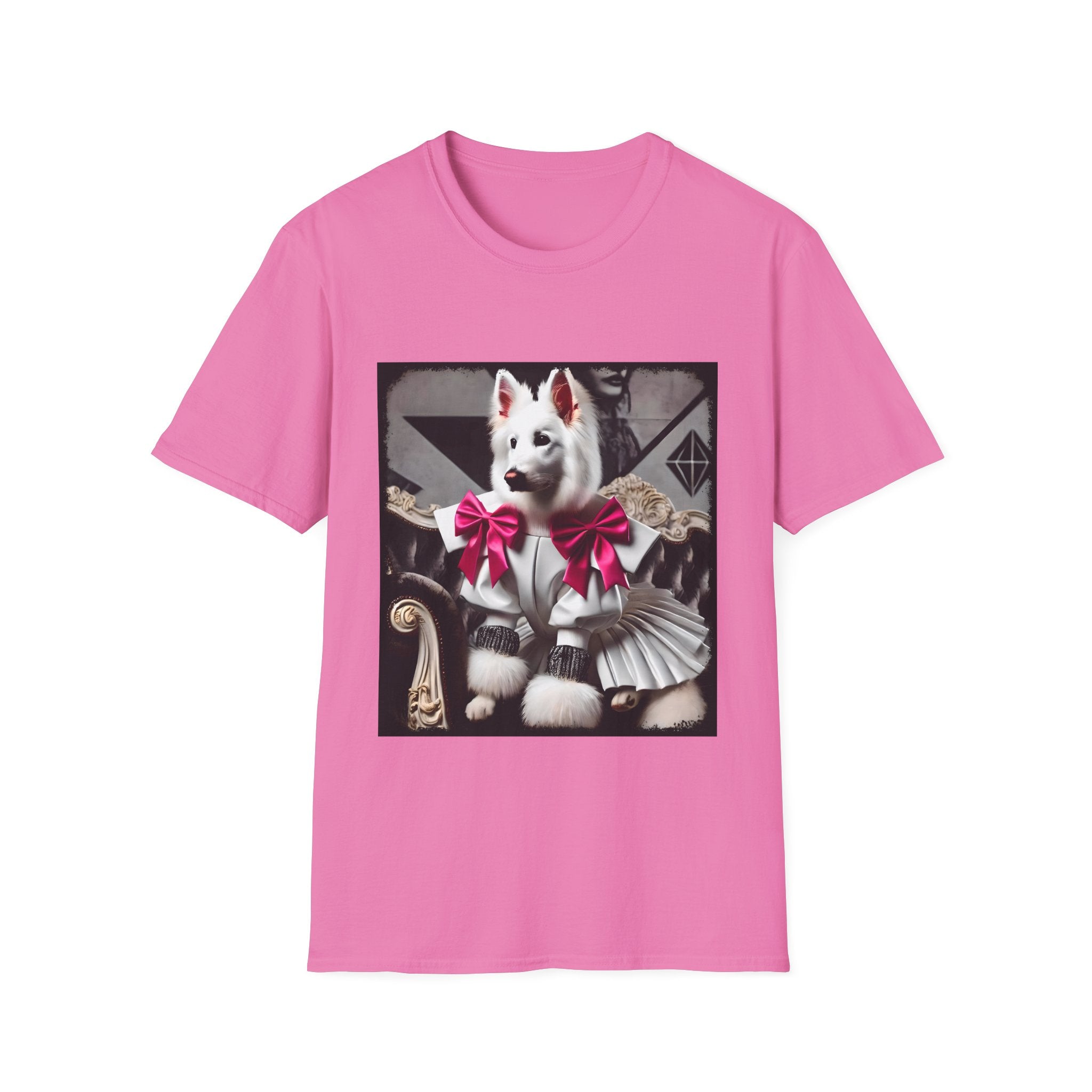 German Shepherd Pink Bow Rocker | Unisex Dog T-Shirt