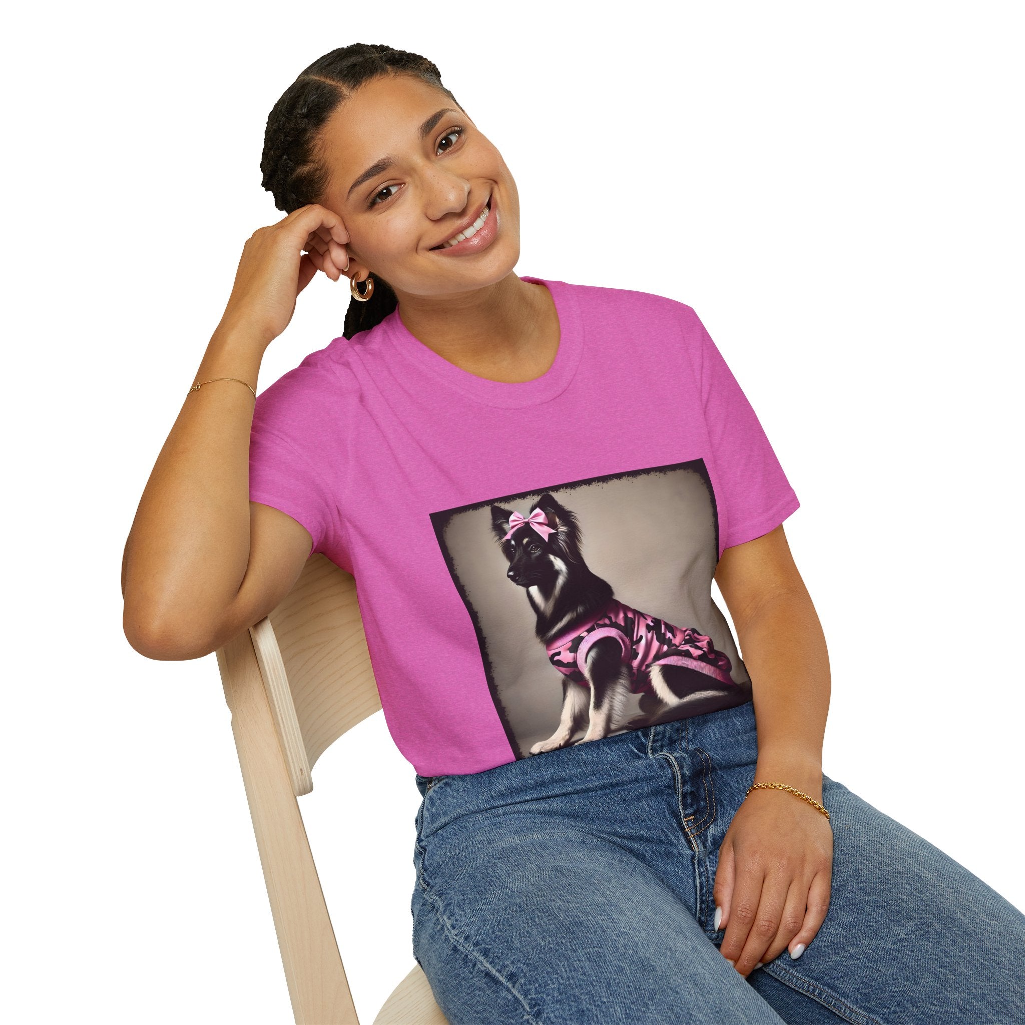 German Shepherd Pink Camo Cutie | Unisex Dog T-Shirt