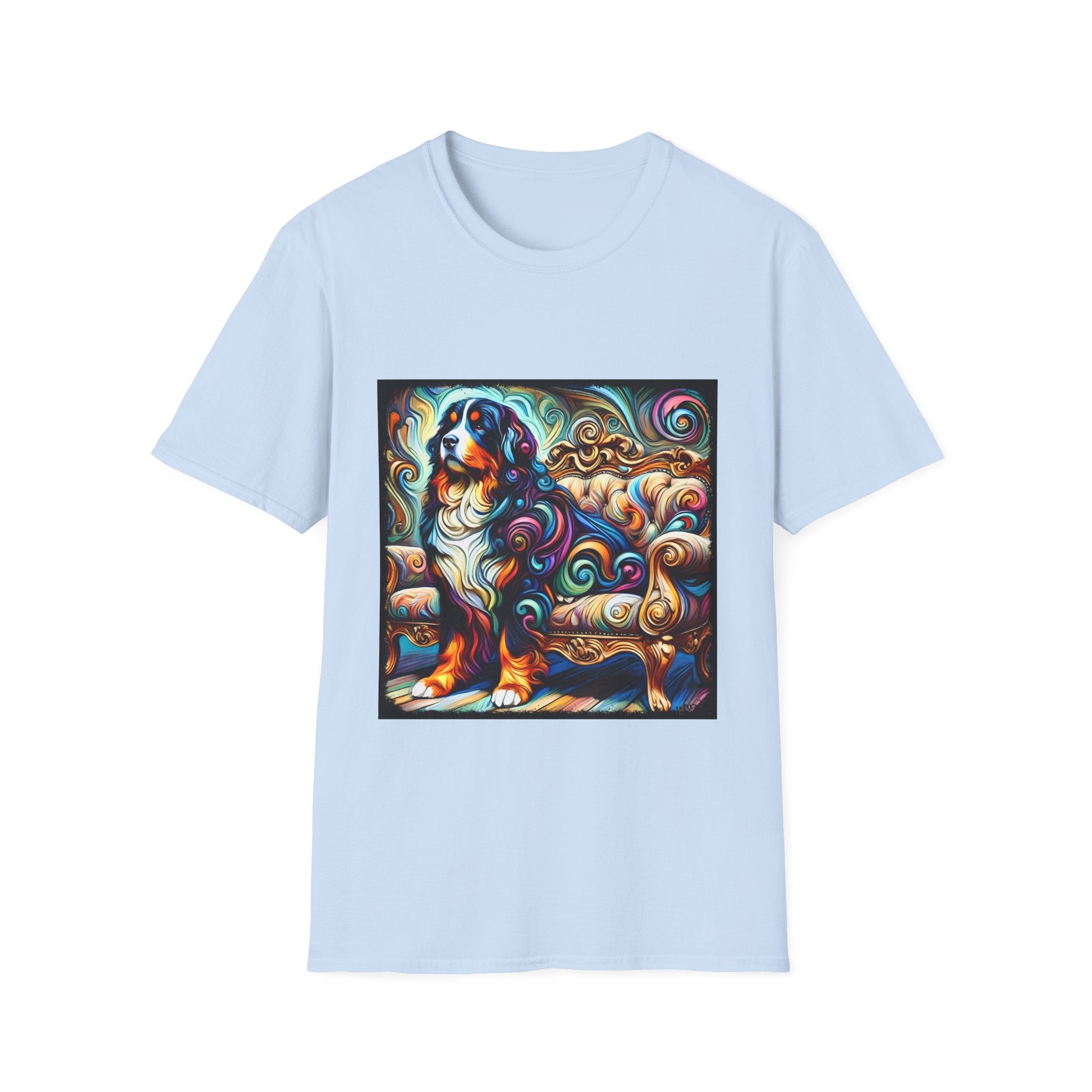 Bernese Mountain Dog Majestic Swirl | Unisex Dog T-Shirt