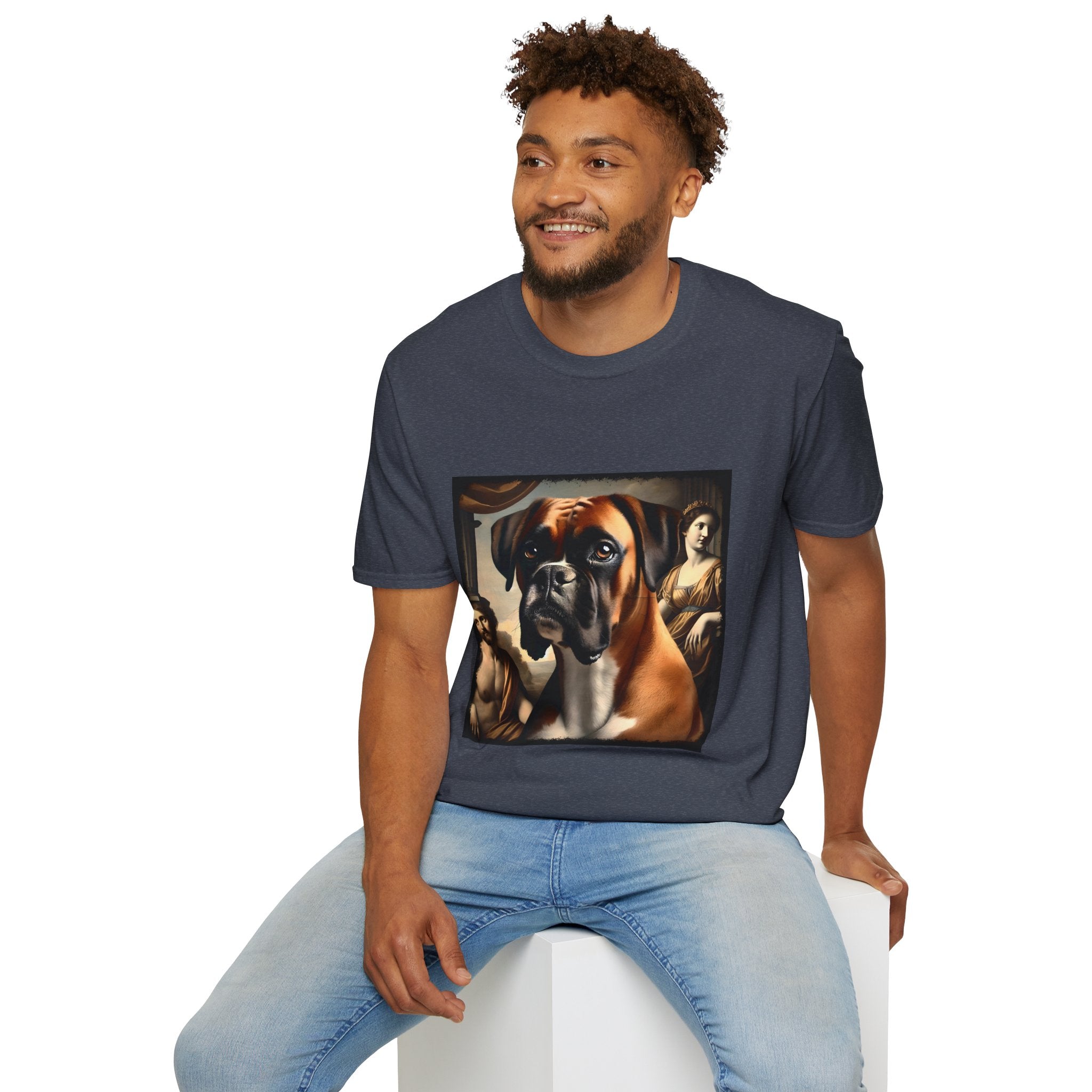 Boxer Posh Portrait | Unisex Dog T-Shirt