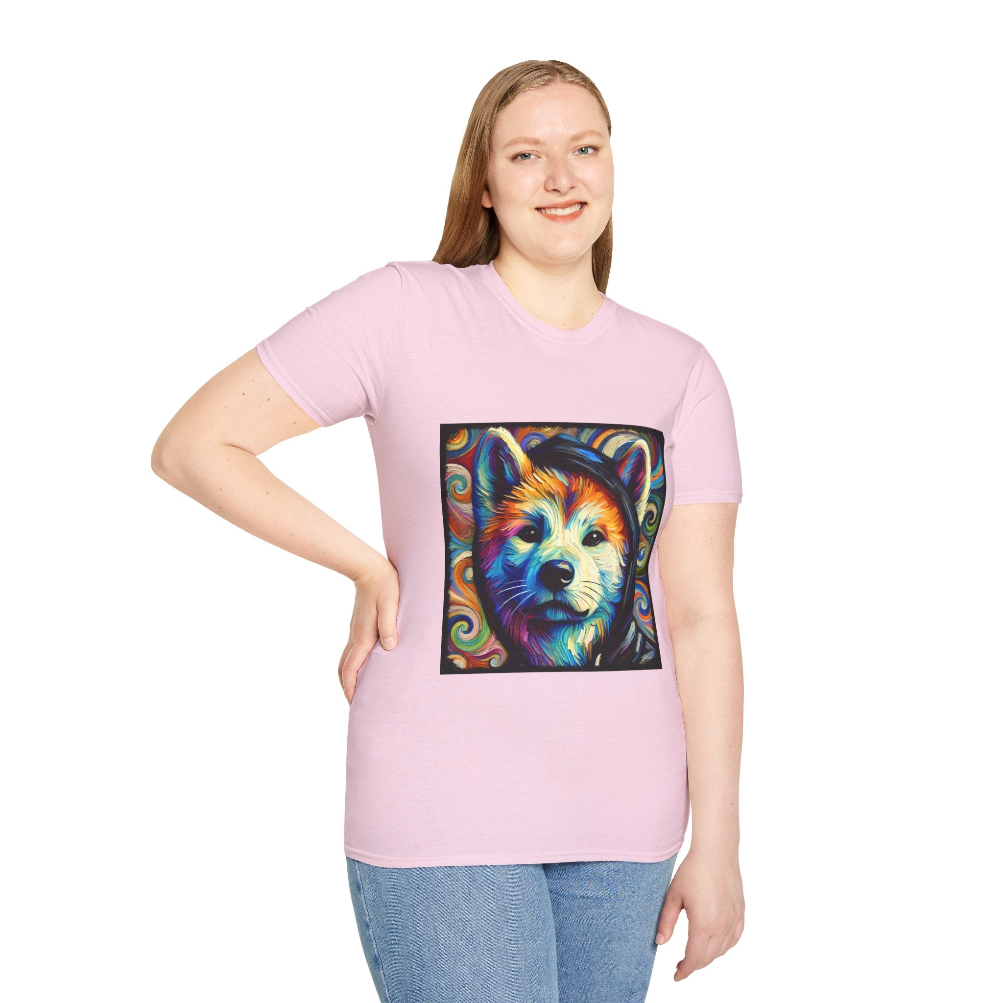 Akita Relaxed Swirl | Unisex Dog T-Shirt