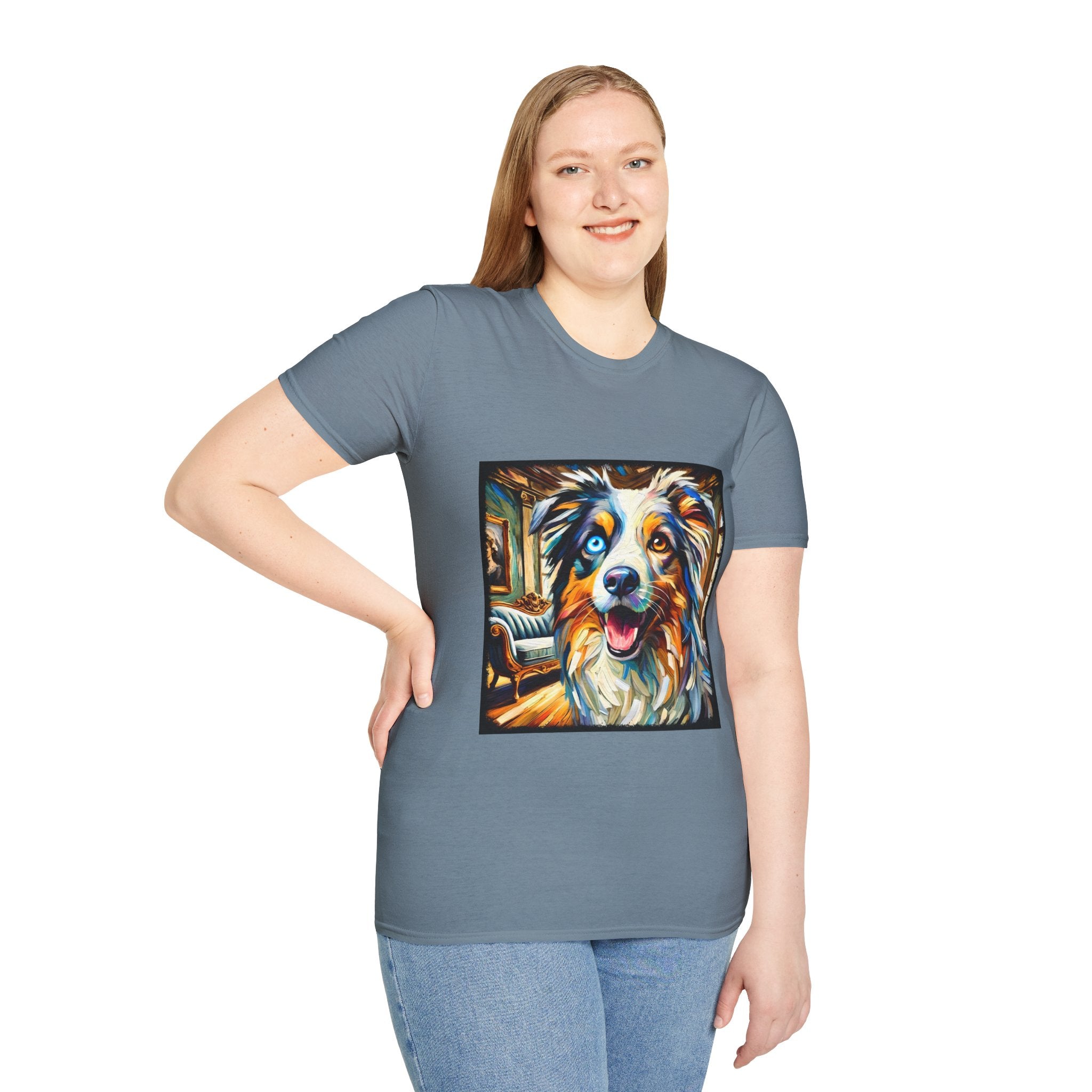 Australian Shepherd Blissful Swirl | Unisex Dog T-Shirt