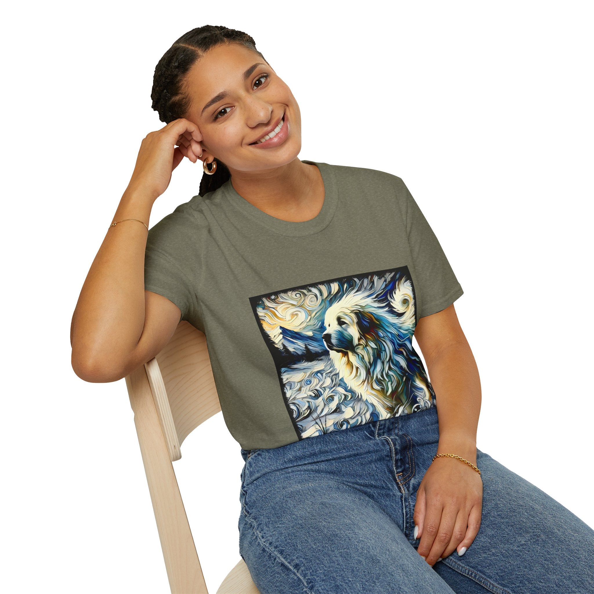 Great Pyrenees Snow Swirl | Unisex Dog T-Shirt