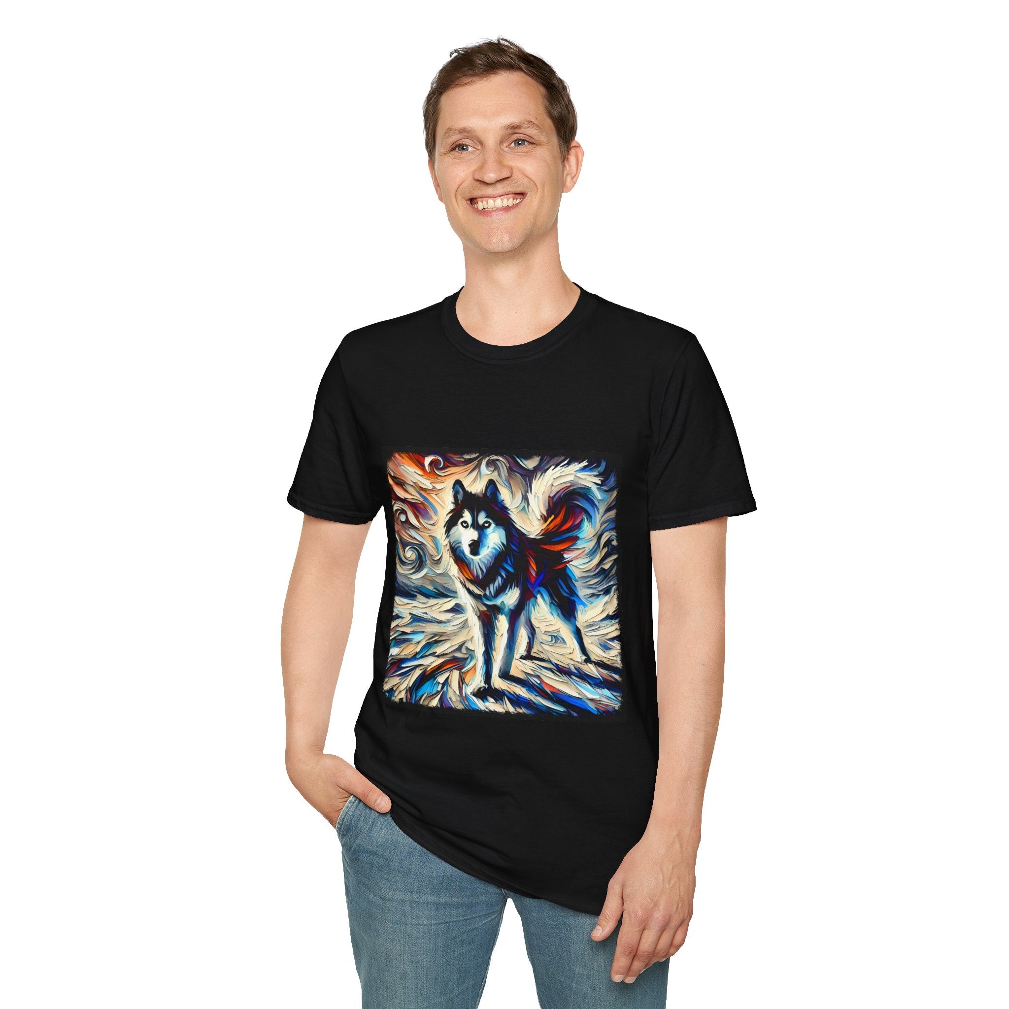 Siberian Husky Vivid Dream Swirl | Unisex Dog T-Shirt