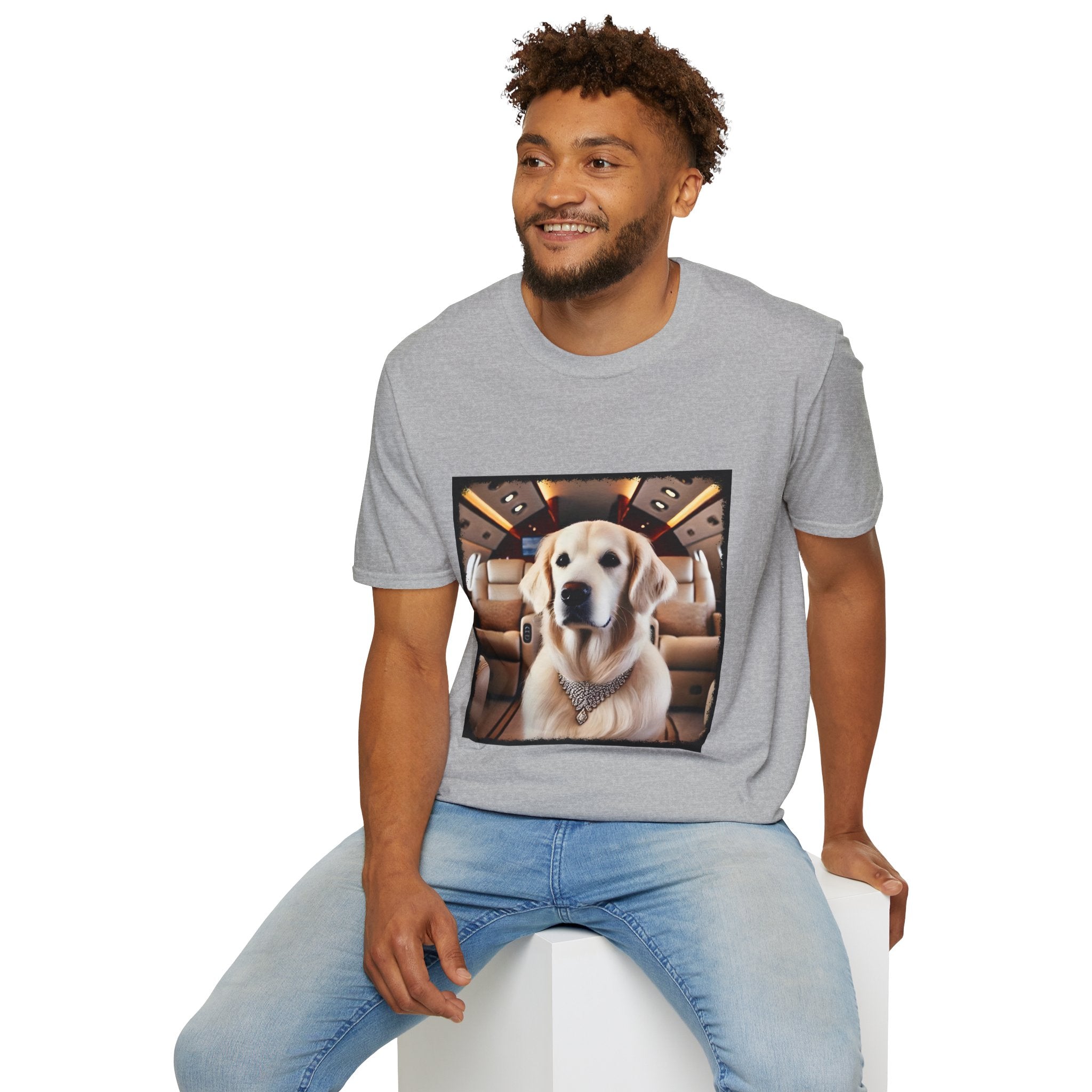 Golden Retriever Jet Setter | Unisex Dog T-Shirt