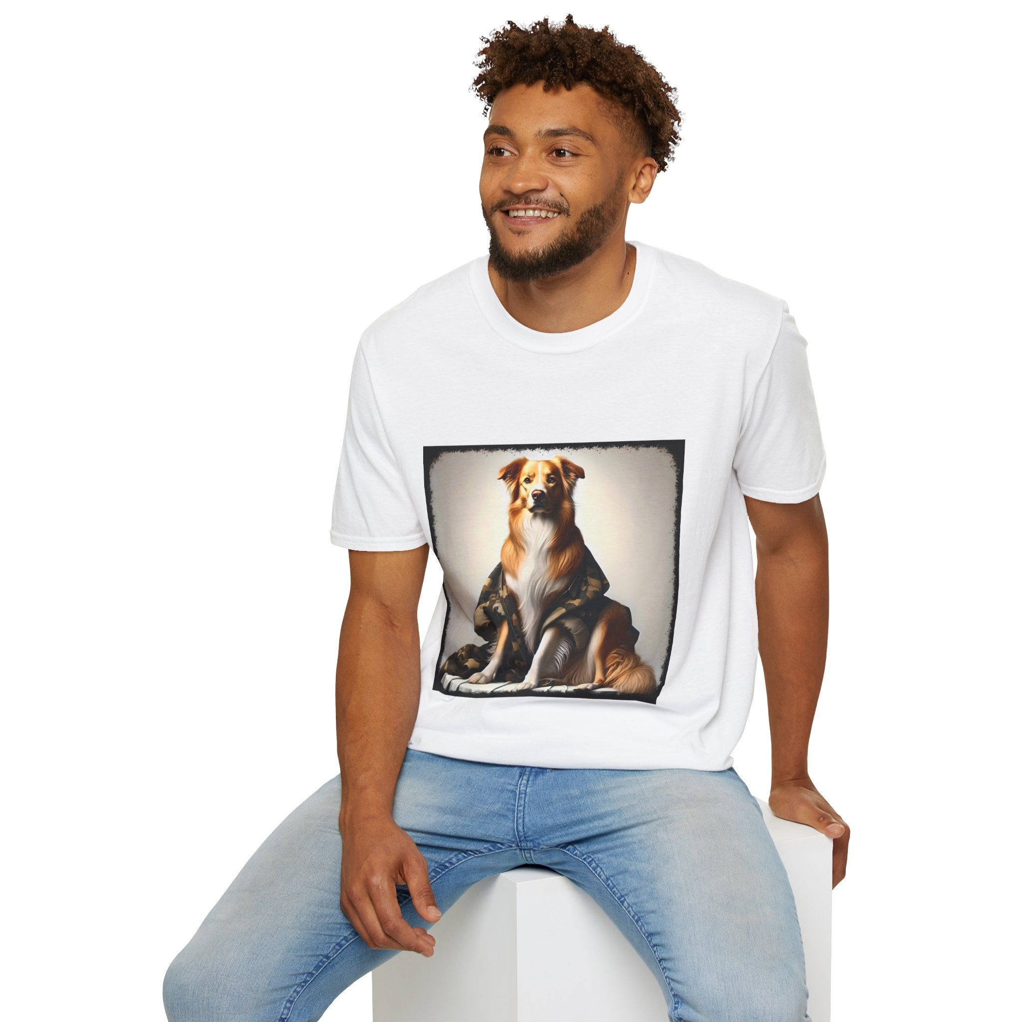 Border Collie Chic Camo  | Unisex Dog T-Shirt