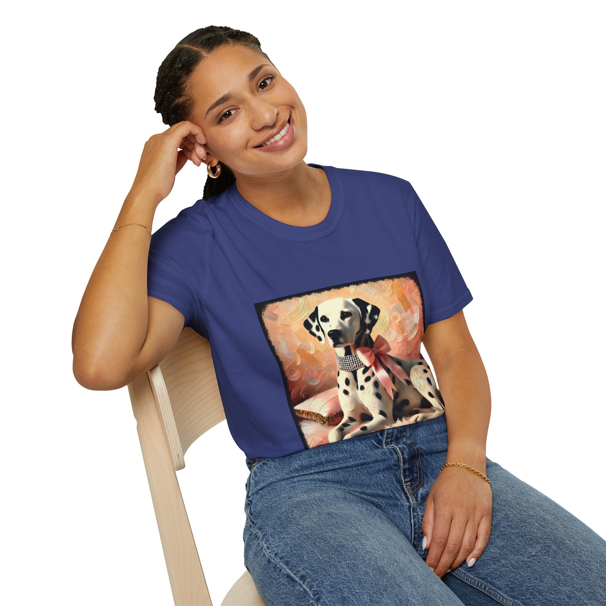 Dalmatian Diamond Bow Classic | Unisex Dog T-Shirt