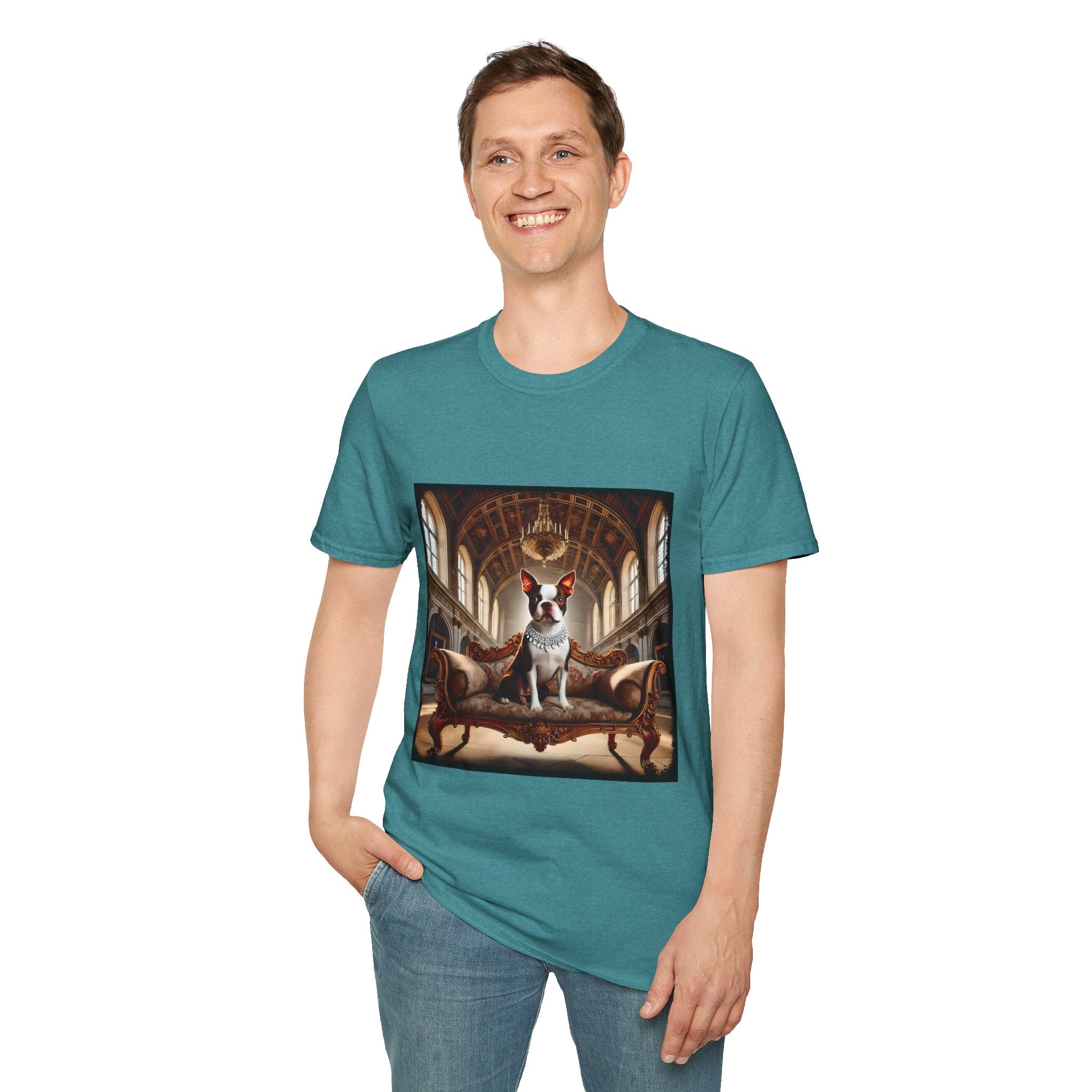 Boston Terrier Poised Princess  | Unisex Dog T-Shirt