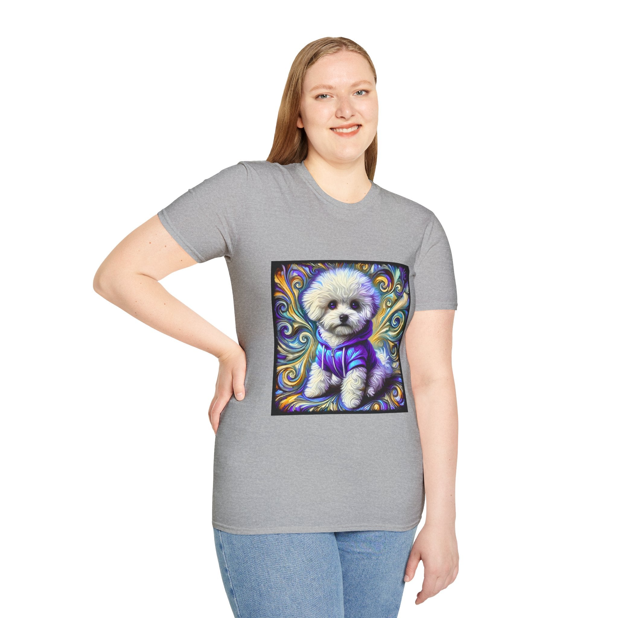 Bichon Frise Electric Swirl | Unisex Dog T-Shirt