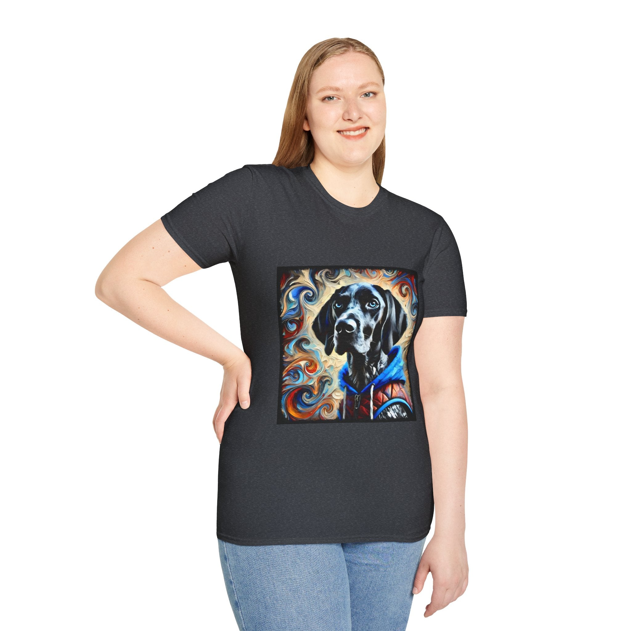 German Shorthaired Pointer Urban Swirl | Unisex Dog T-Shirt
