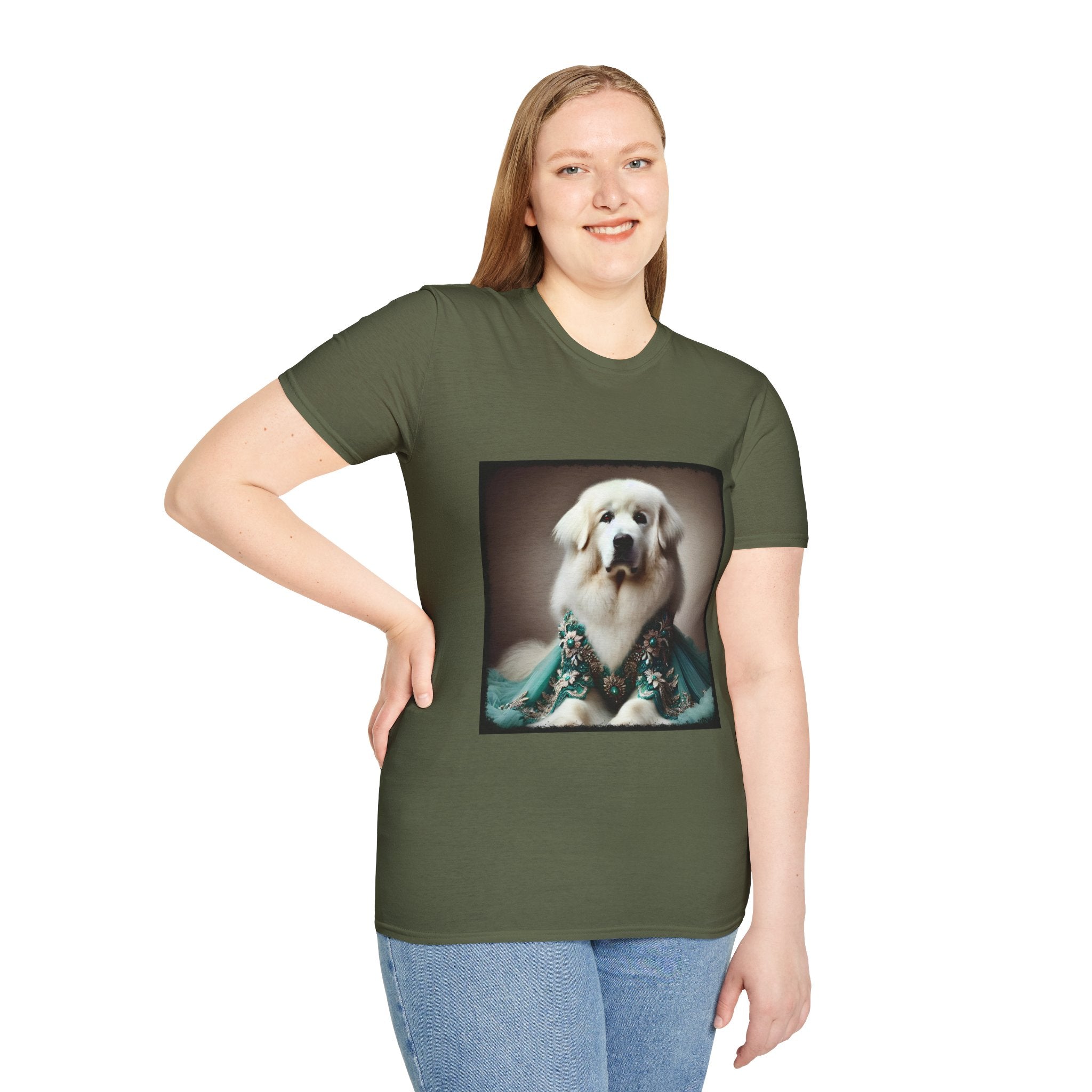 Great Pyrenees Elegant Doll | Unisex Dog T-Shirt