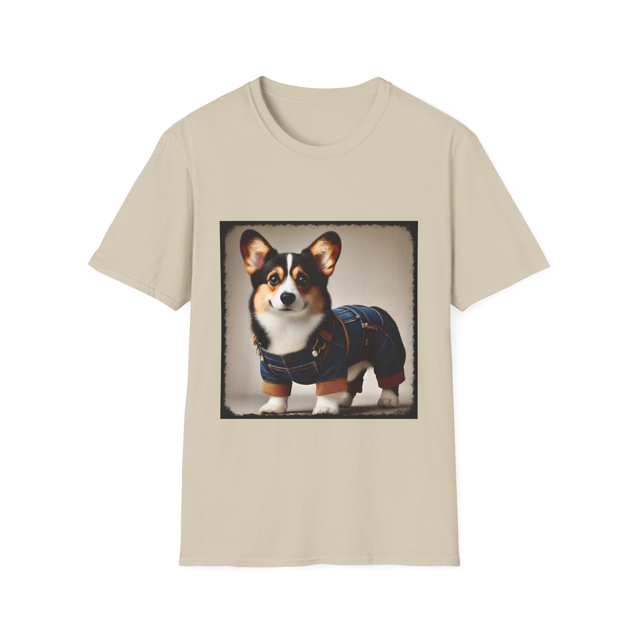 Pembroke Welsh Corgi Denim Doll | Unisex Dog T-Shirt