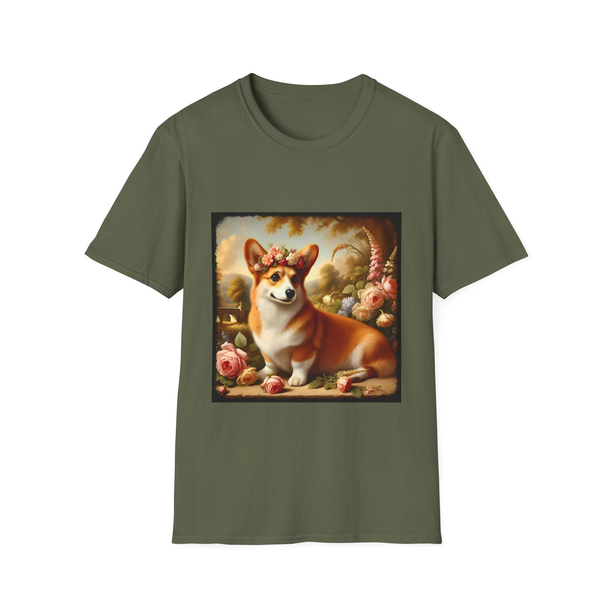 Pembroke Welsh Corgi Botanical Beauty | Unisex Dog T-Shirt