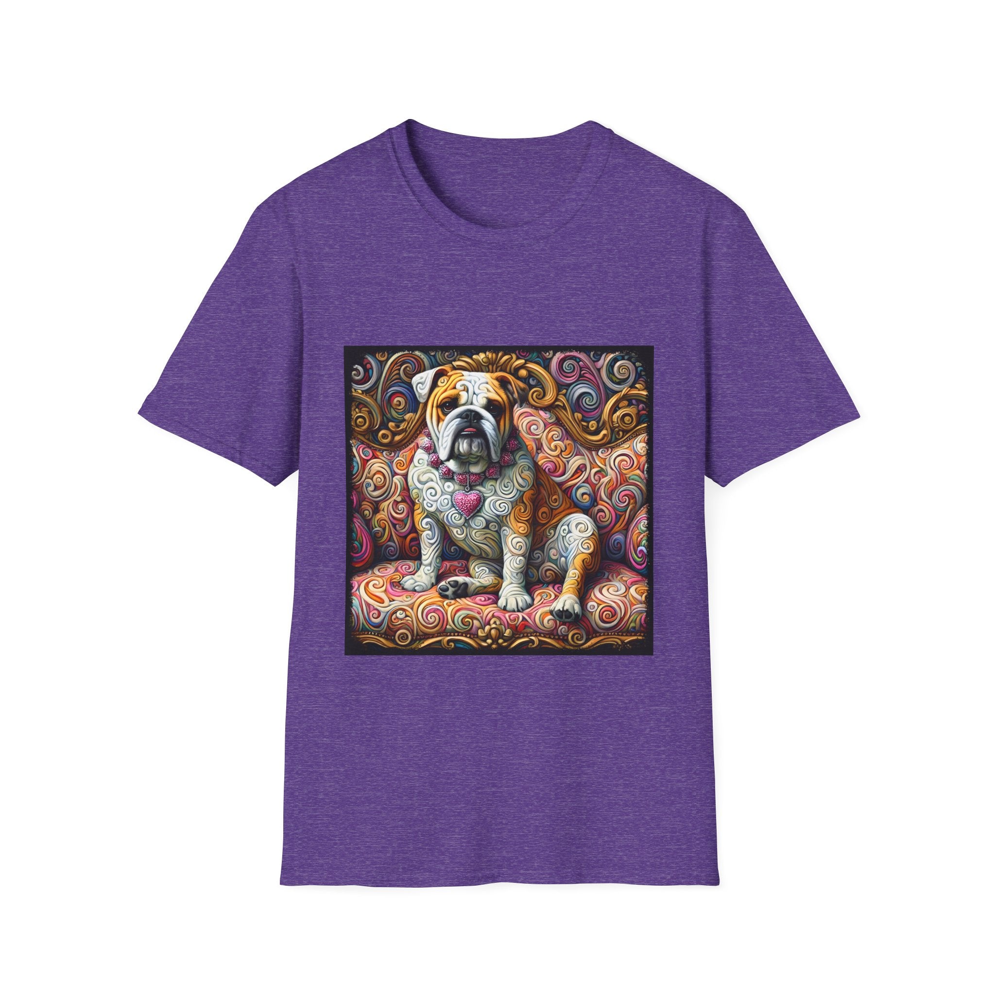 Bulldog Pink Diamond Swirl | Unisex Dog T-Shirt