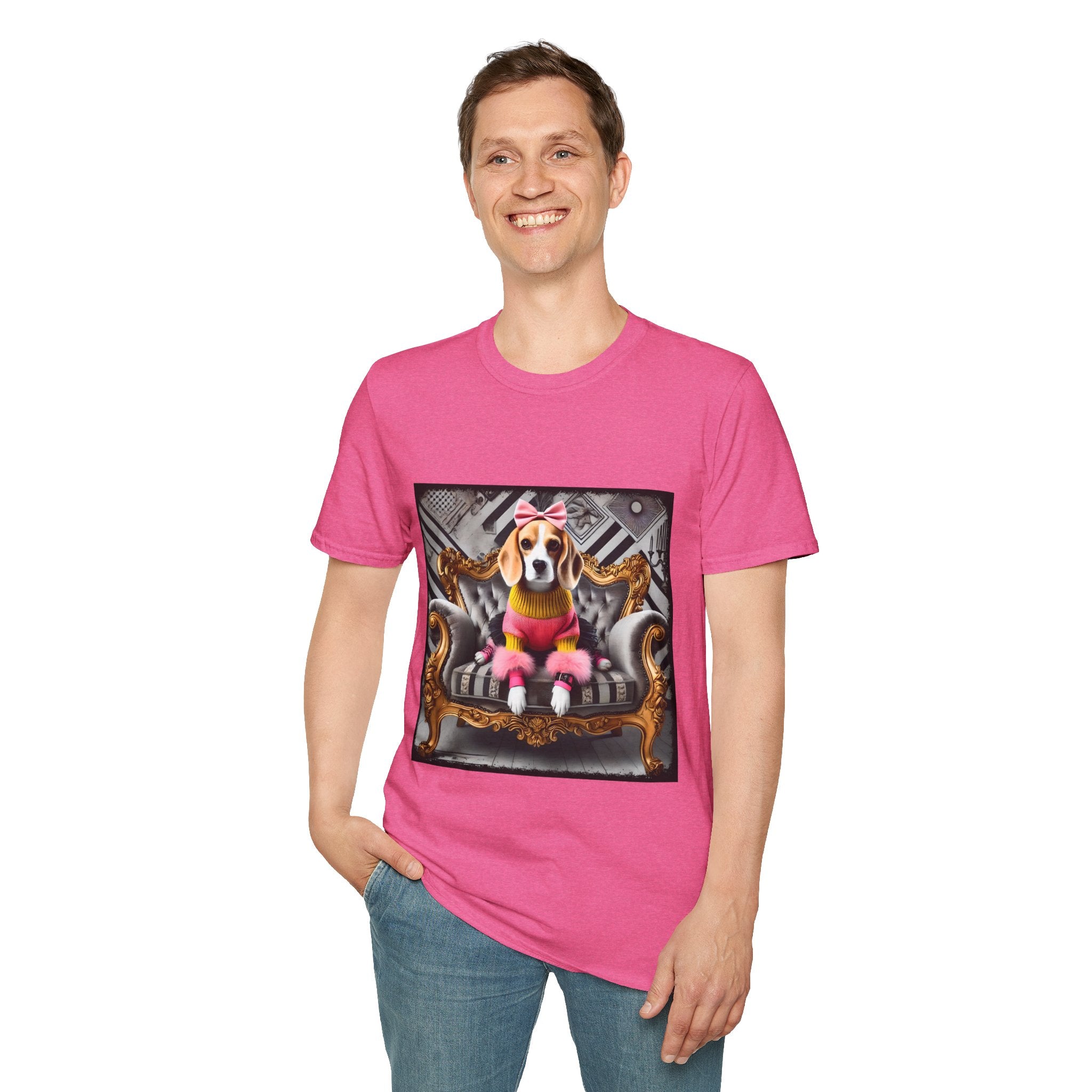 Beagle Pink Diva | Unisex Dog T-Shirt