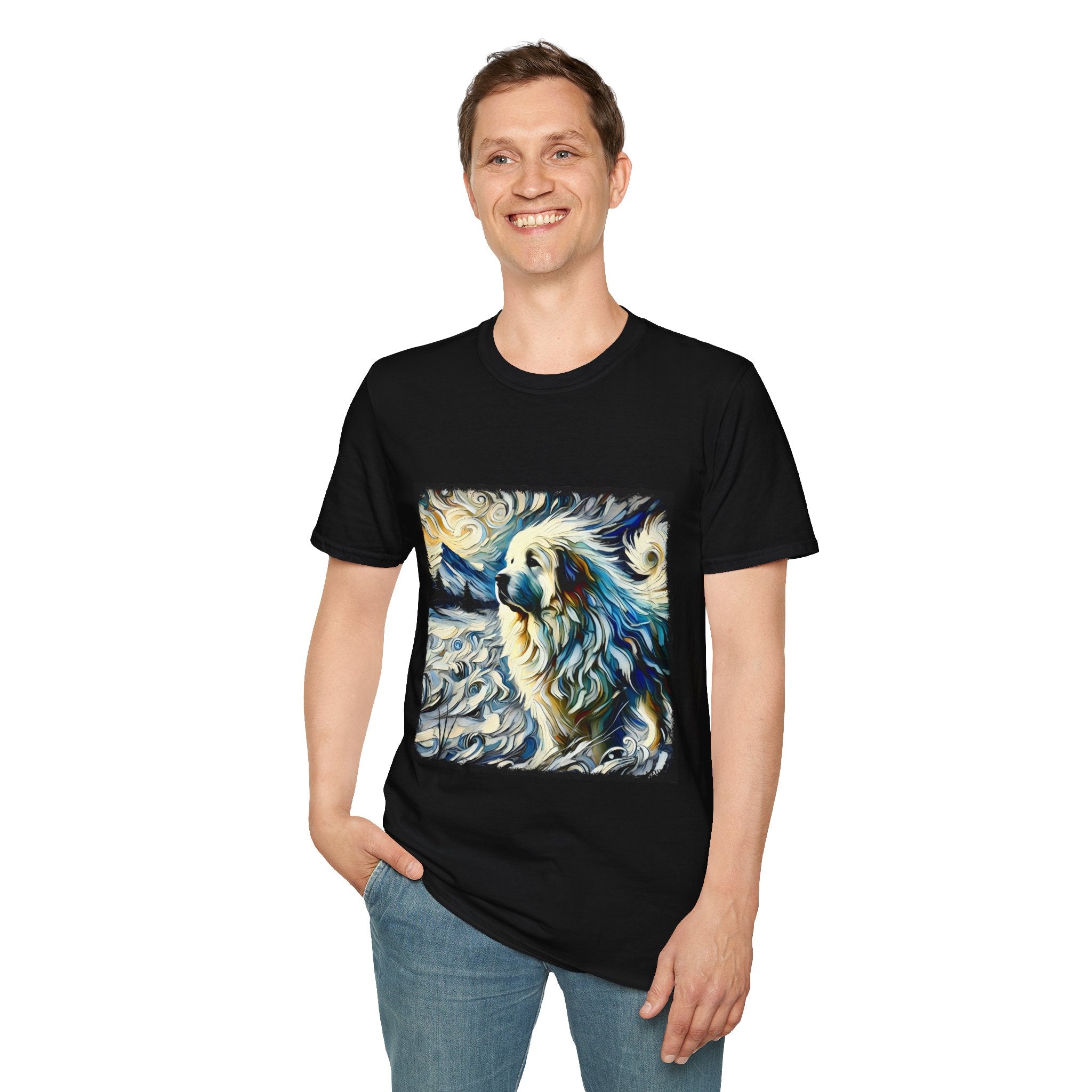 Great Pyrenees Snow Swirl | Unisex Dog T-Shirt