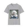 Bichon Frise Blue Belle | Unisex Dog T-Shirt