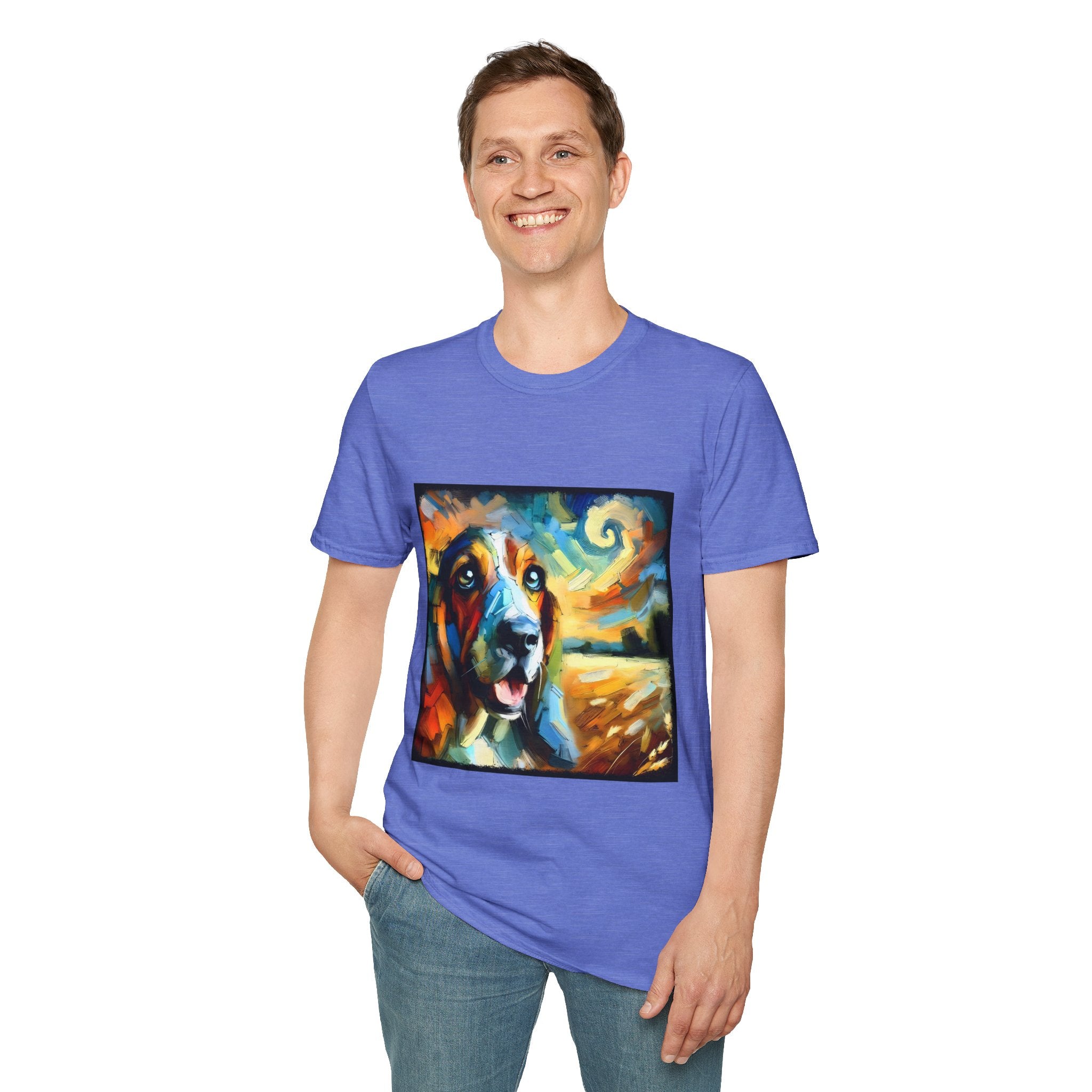 Basset Hound Sun Swirl | Unisex Dog T-Shirt