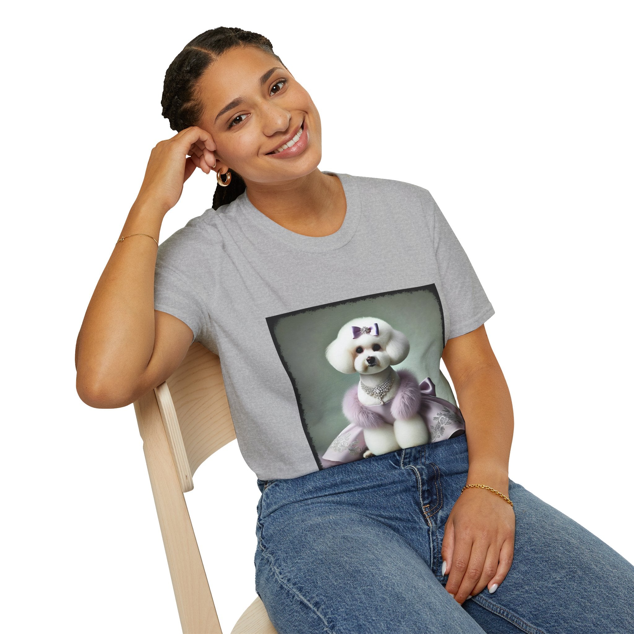 Bichon Frise Glam Girl | Unisex Dog T-Shirt