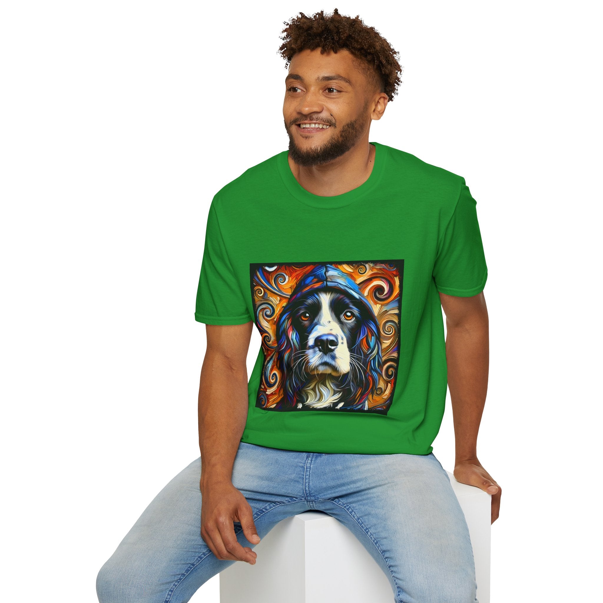 English Springer Spaniel Relaxed Swirl | Unisex Dog T-Shirt