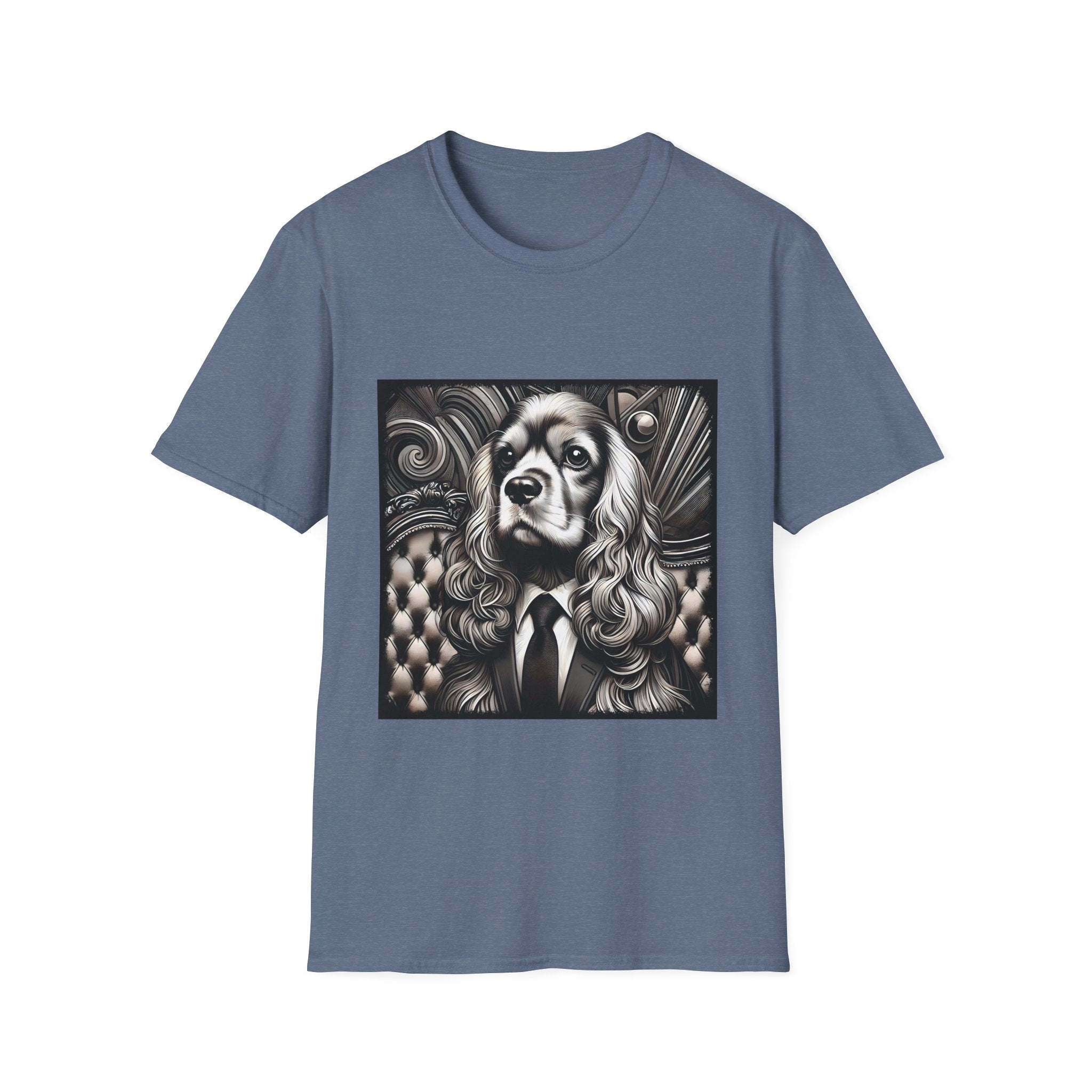 Cocker Spaniel B&W Gentleman | Unisex Dog T-Shirt