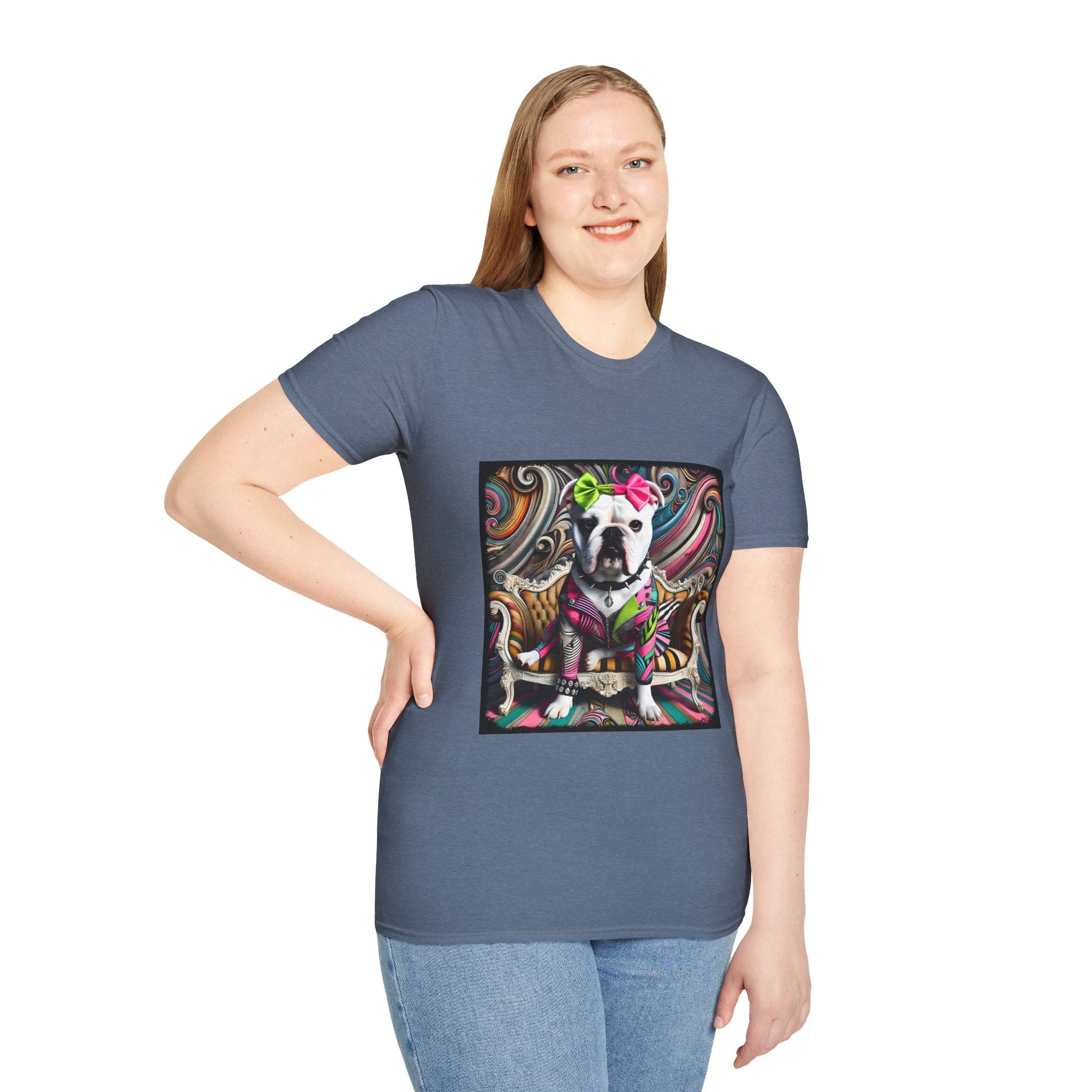 Bulldog Princess Rocker | Unisex Dog T-Shirt