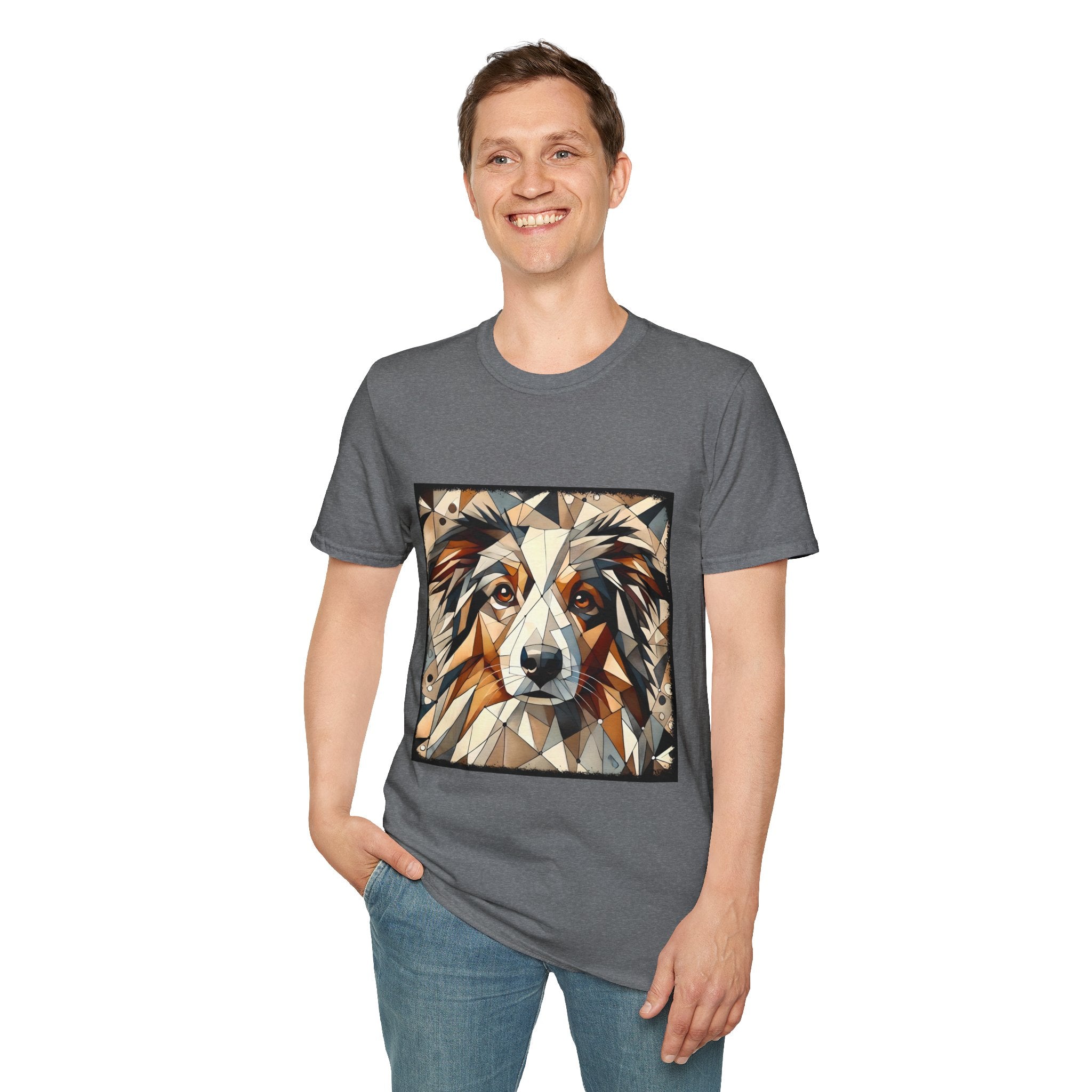 Australian Shepherd Warm Geometric | Unisex Dog T-Shirt