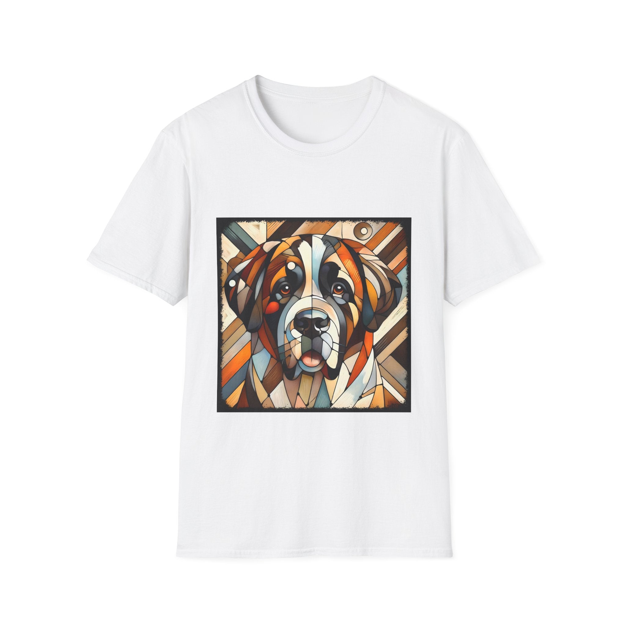 Saint Bernard Bold Geometric | Unisex Dog T-Shirt