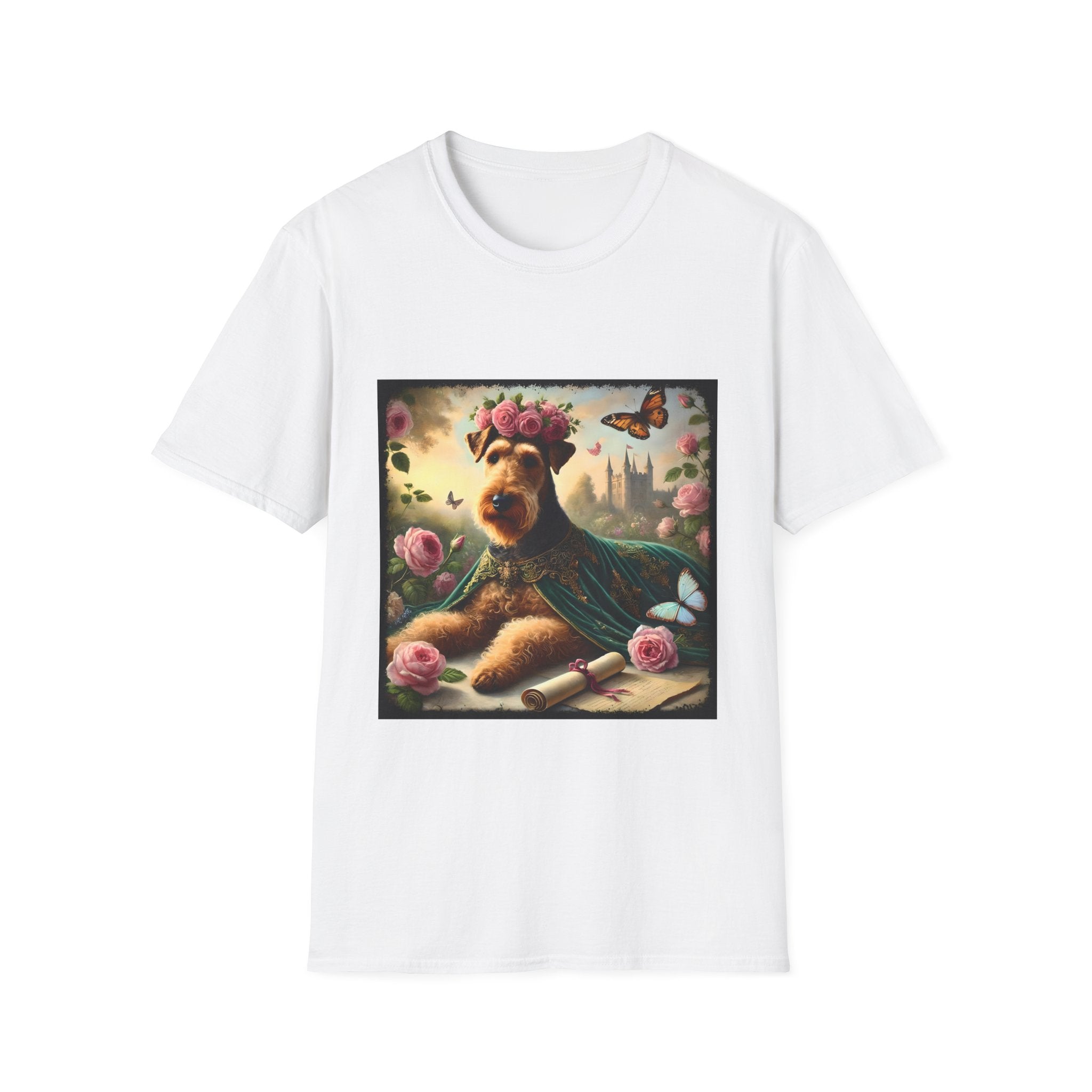 Airedale Terrier Velvet Rose | Unisex Dog T-Shirt