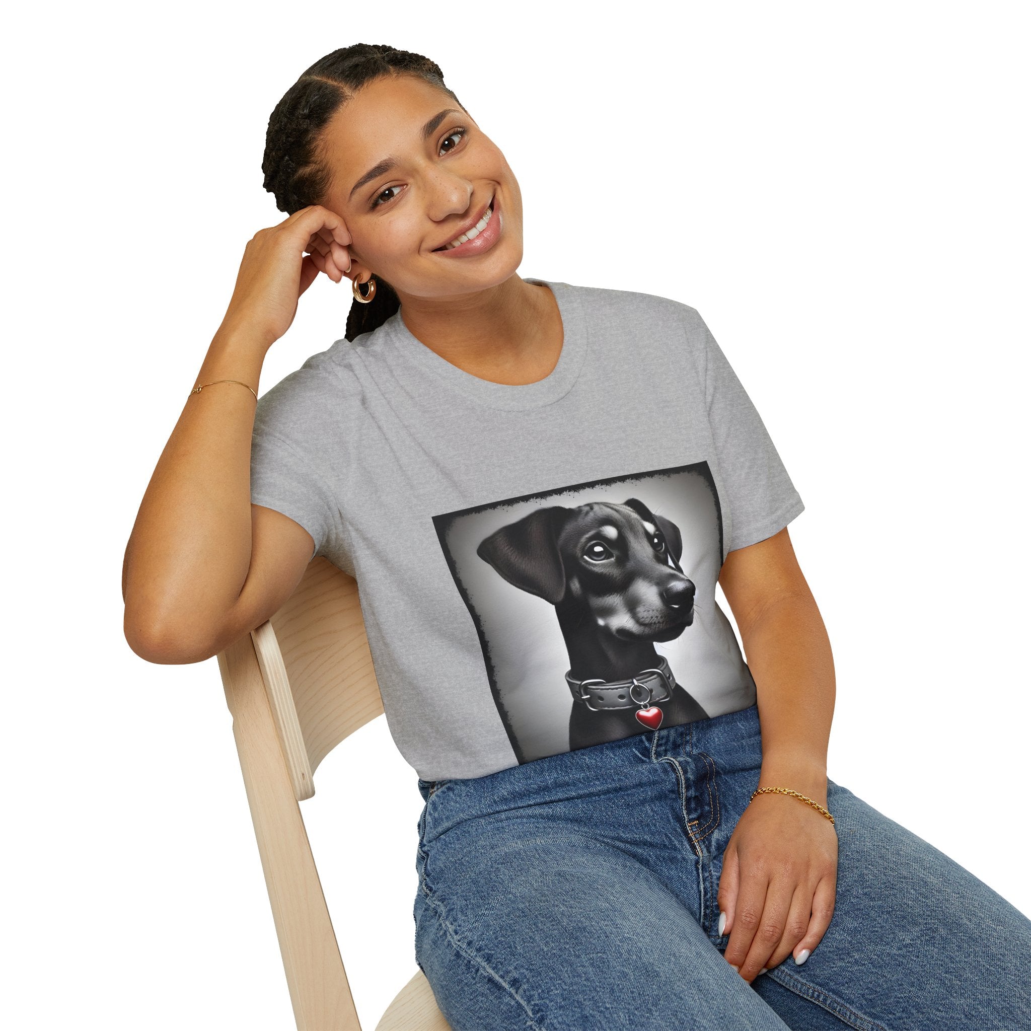 Doberman Pinscher Heart Charmer | Unisex Dog T-Shirt
